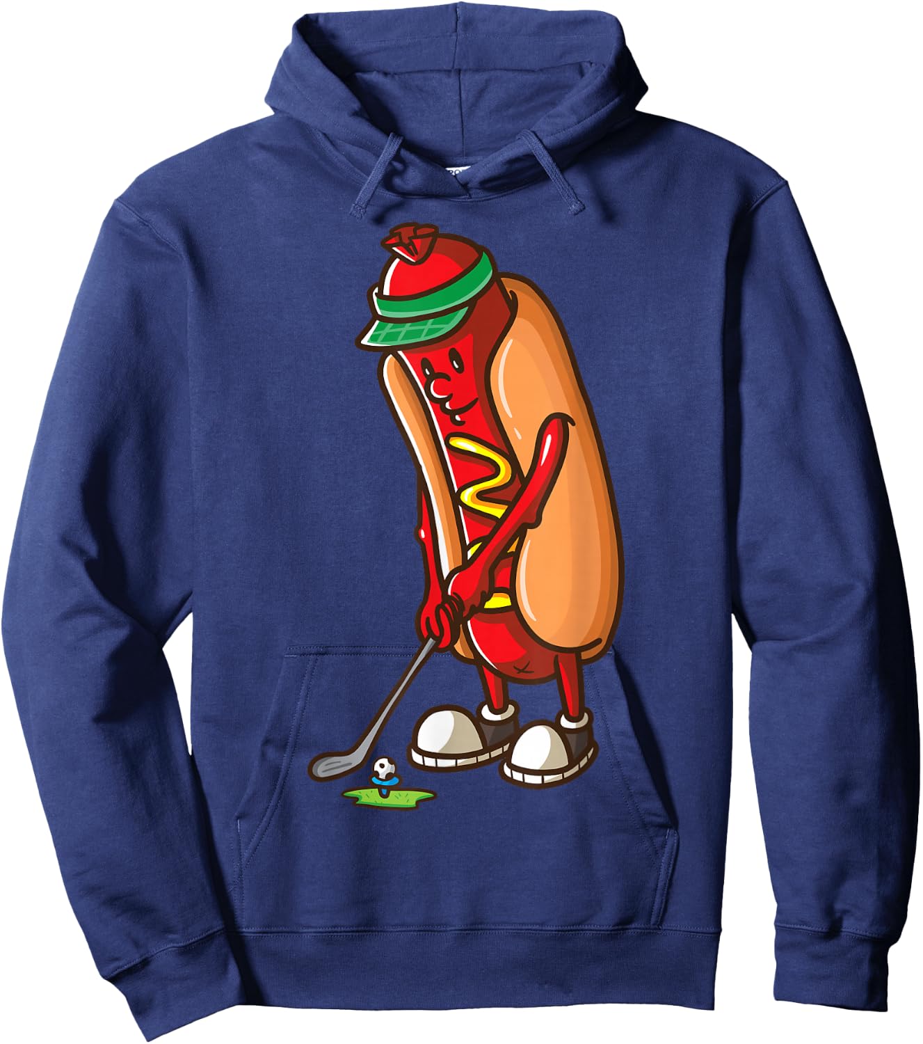 Golf Game Hot Dog Golf Gifts Shirts Boys Hoodie - Hoodie | Navy