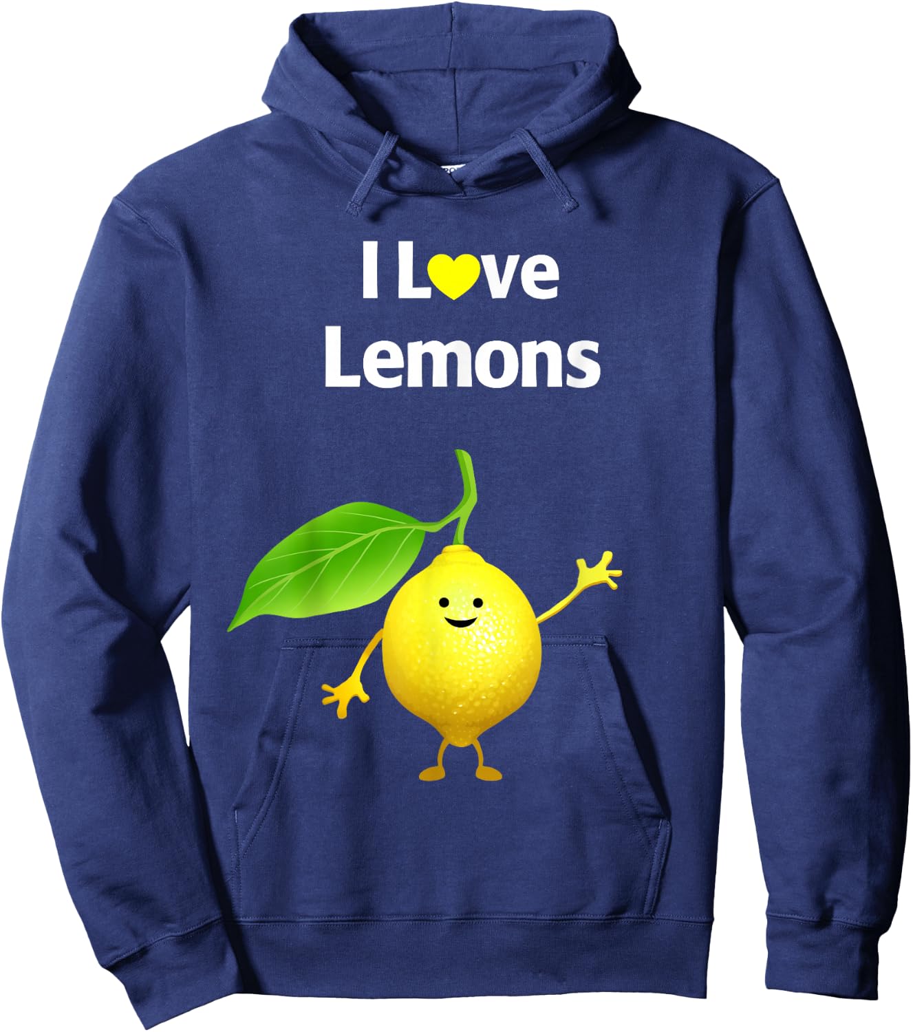 I Love Lemons Hoodie - Hoodie | Navy