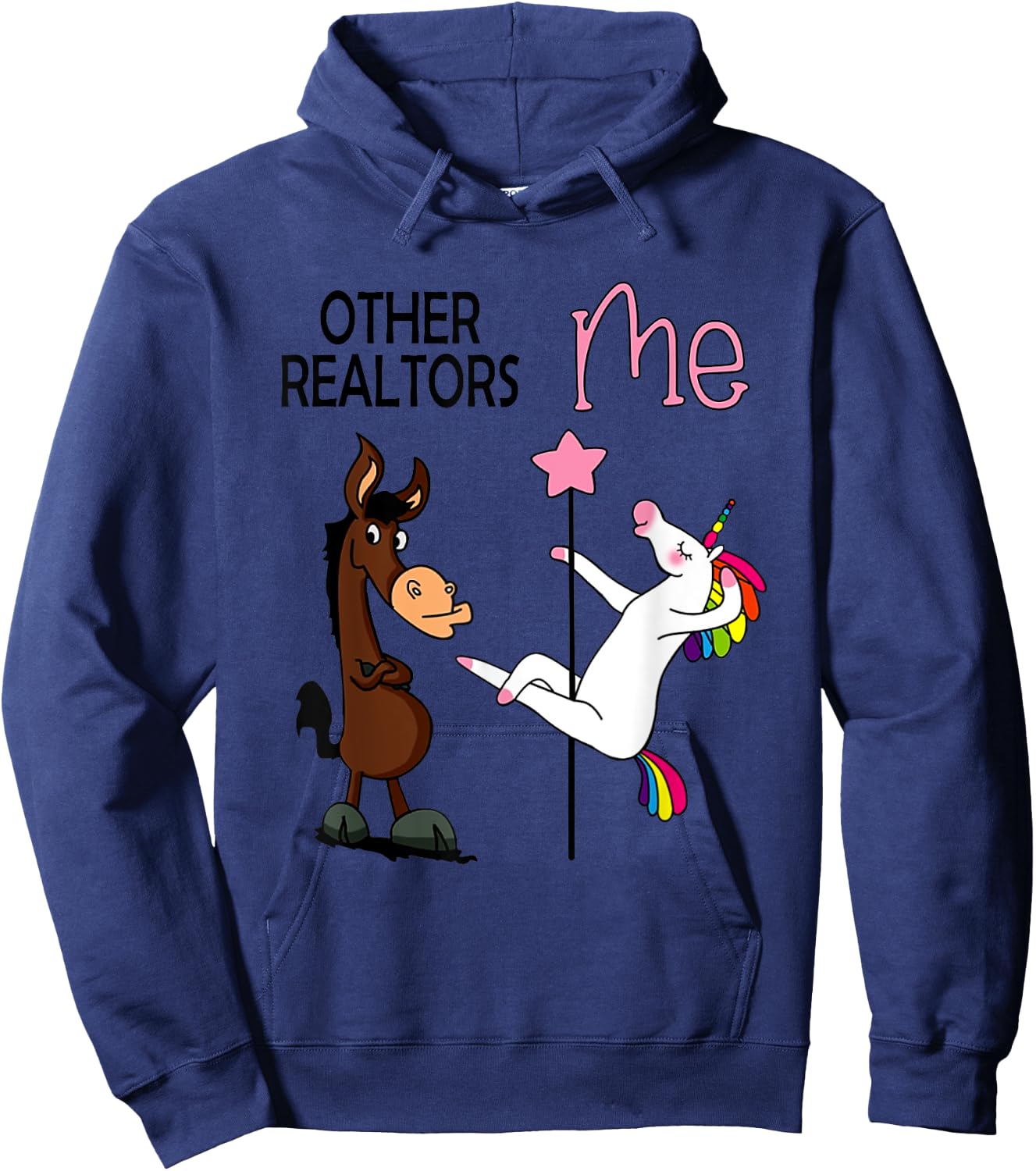 Other Realtors And Me Funny Dance Unicorn Party Hoodie - Hoodie | Navy