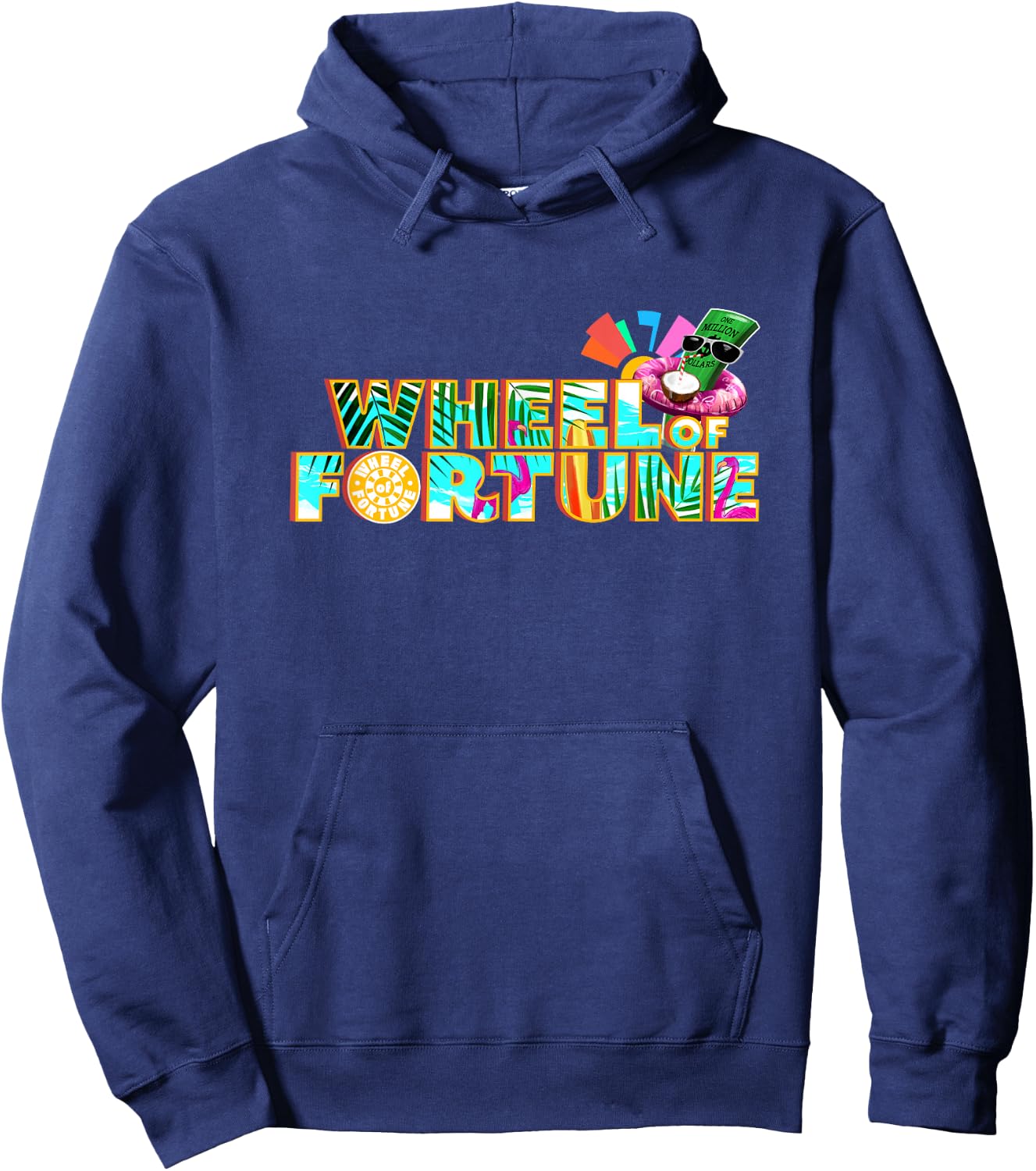 Wheel of Fortune Tropical Logo Hoodie - Hoodie | Navy