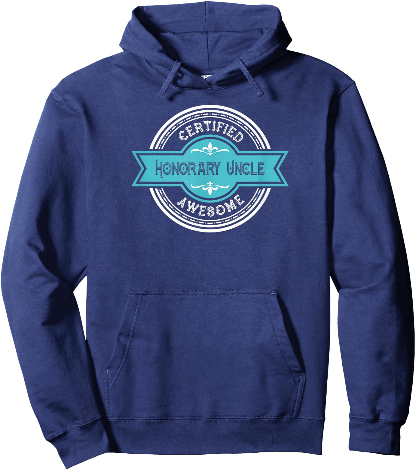 Honorary Uncle - Best Friend Uncle Graphic Hoodie - Hoodie | Navy