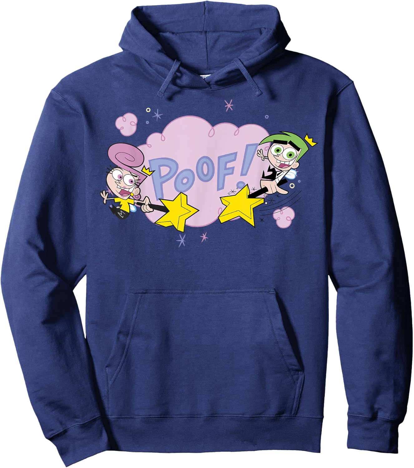 The Fairly OddParents Cosmo and Wanda Poof Hoodie - Hoodie | Navy