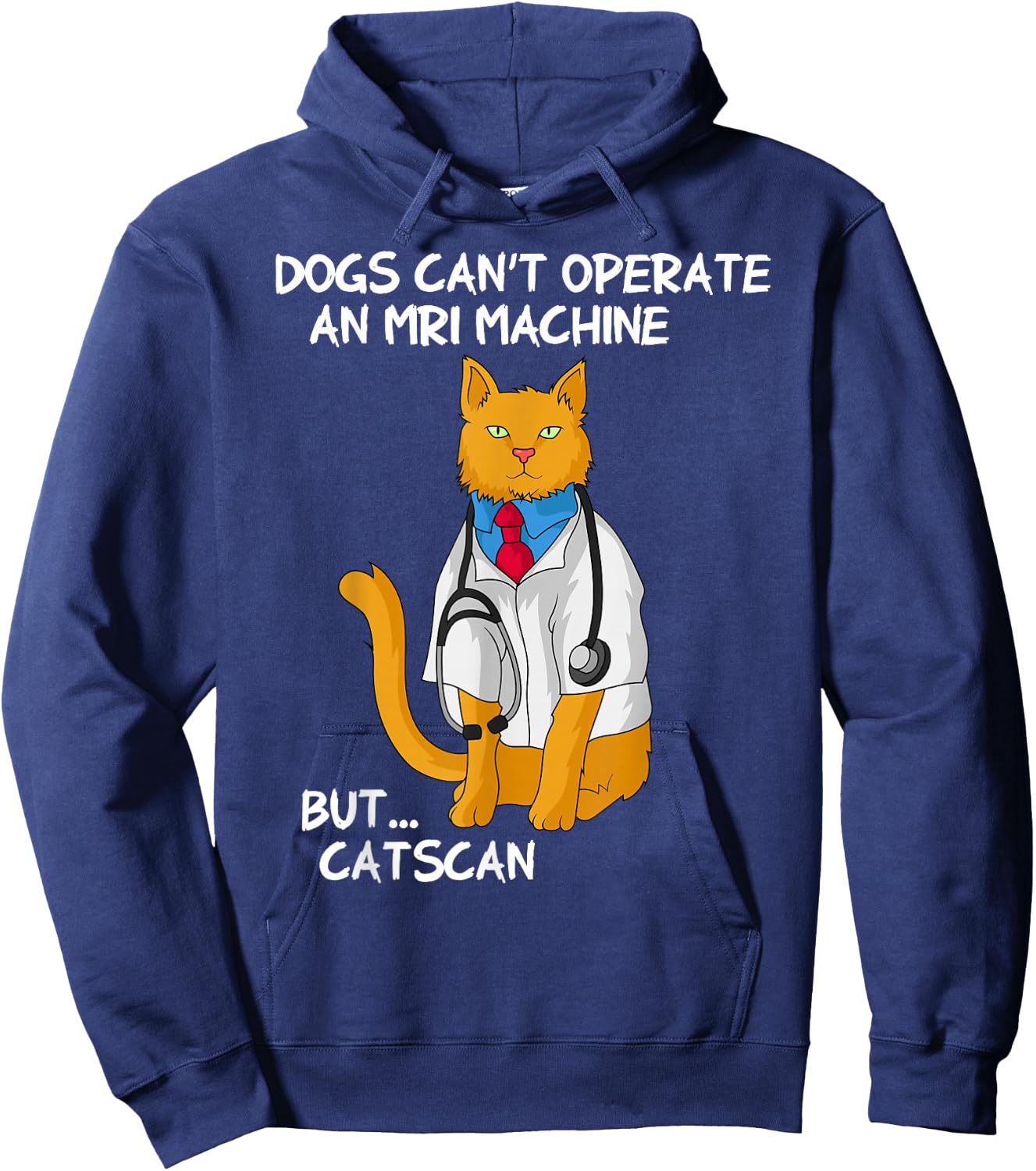 Physician Medicine Doc - Medical Cat Doctor Hoodie - Hoodie | Navy