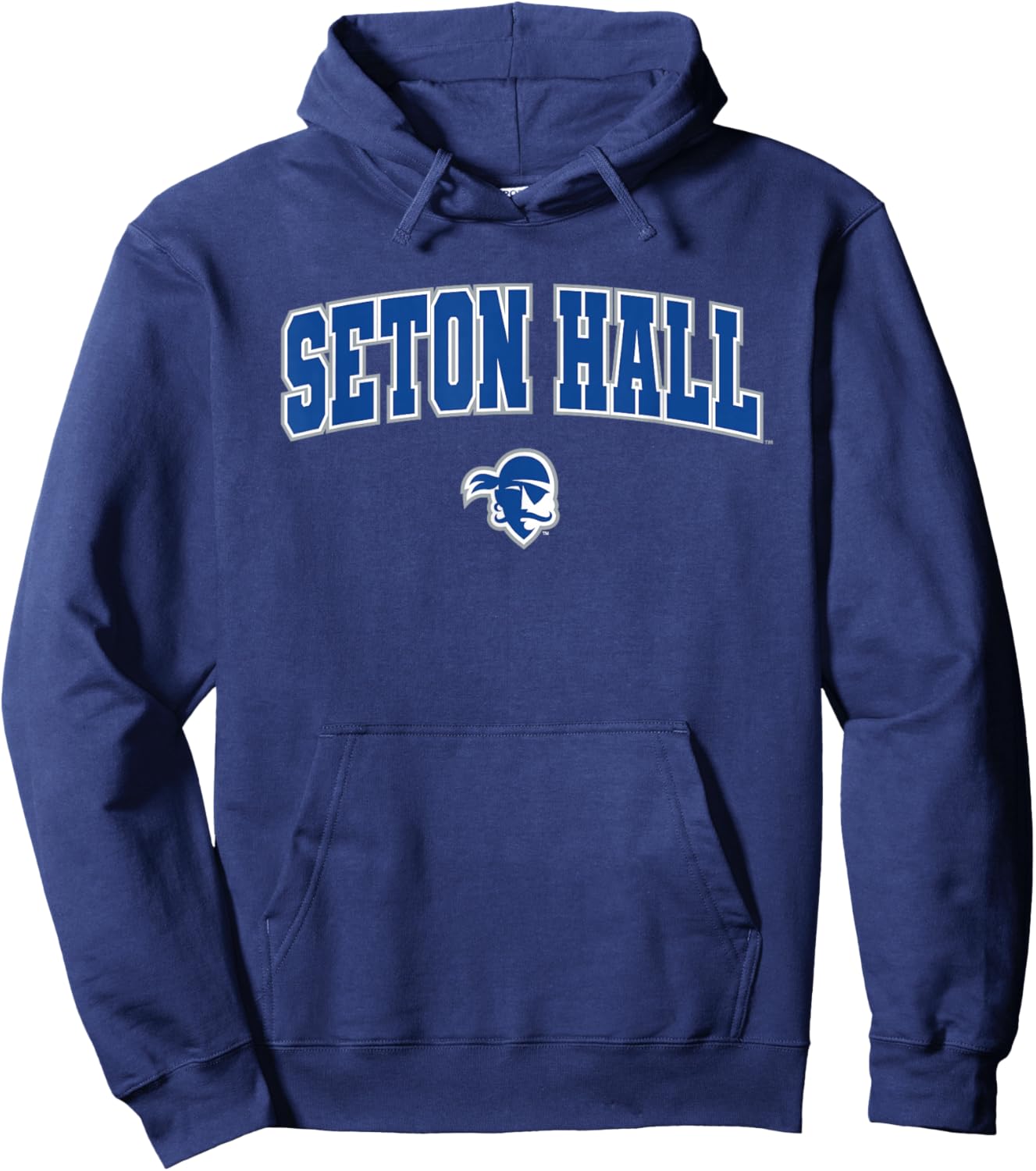 Seton Hall University SHU Pirates Arch Logo Hoodie - Hoodie | Navy