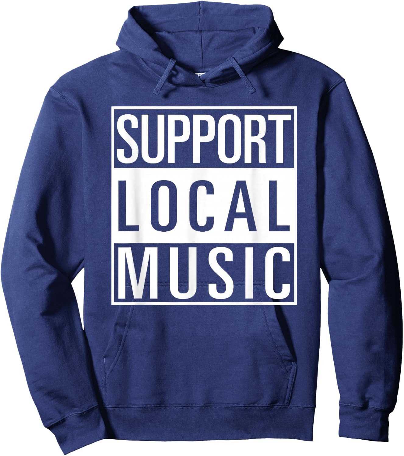 Support Local Music Shirt Hoodie - Hoodie | Navy