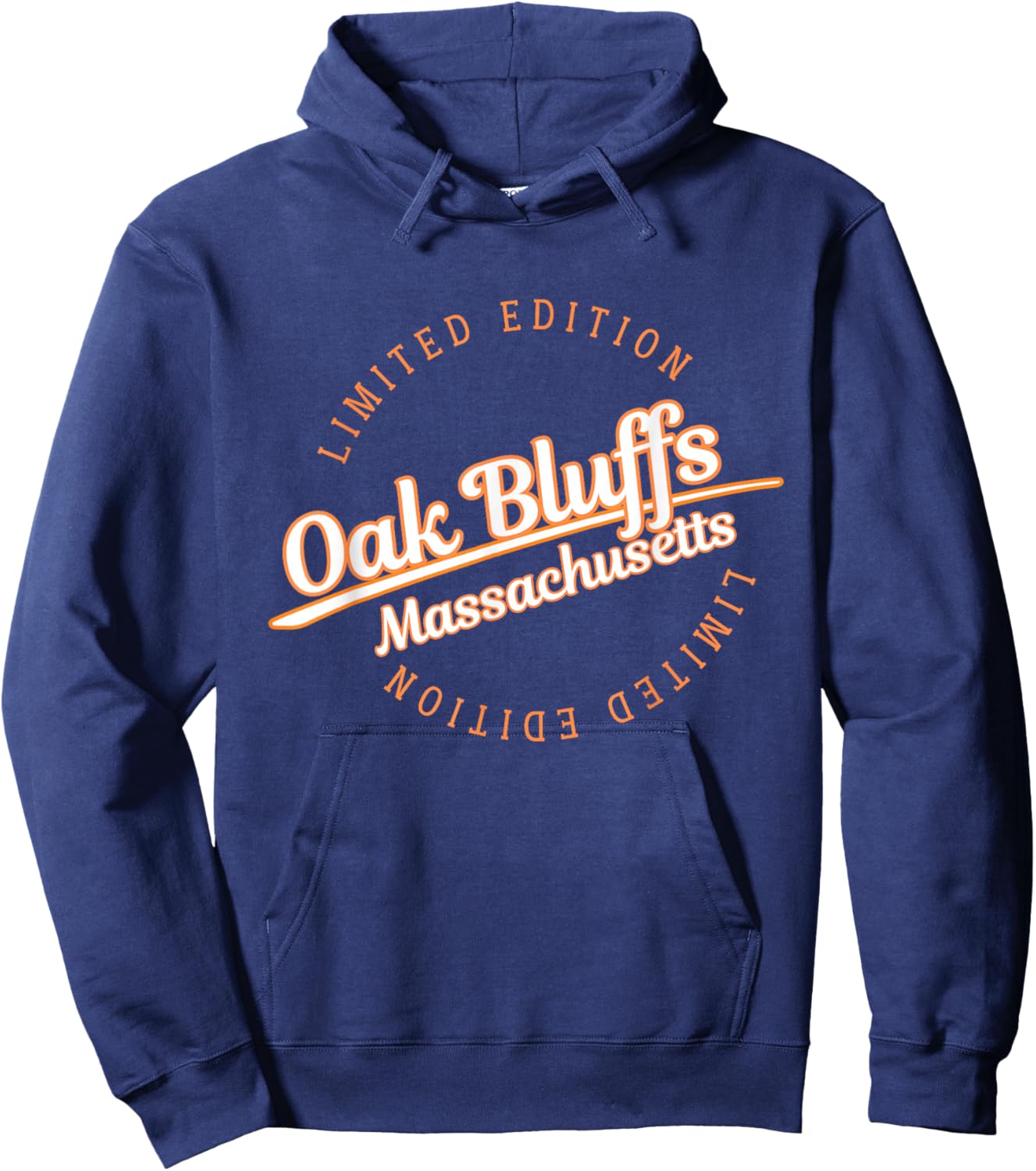 Retro Athletic Oak Bluffs MA Apparel Hoodie - Hoodie | Navy