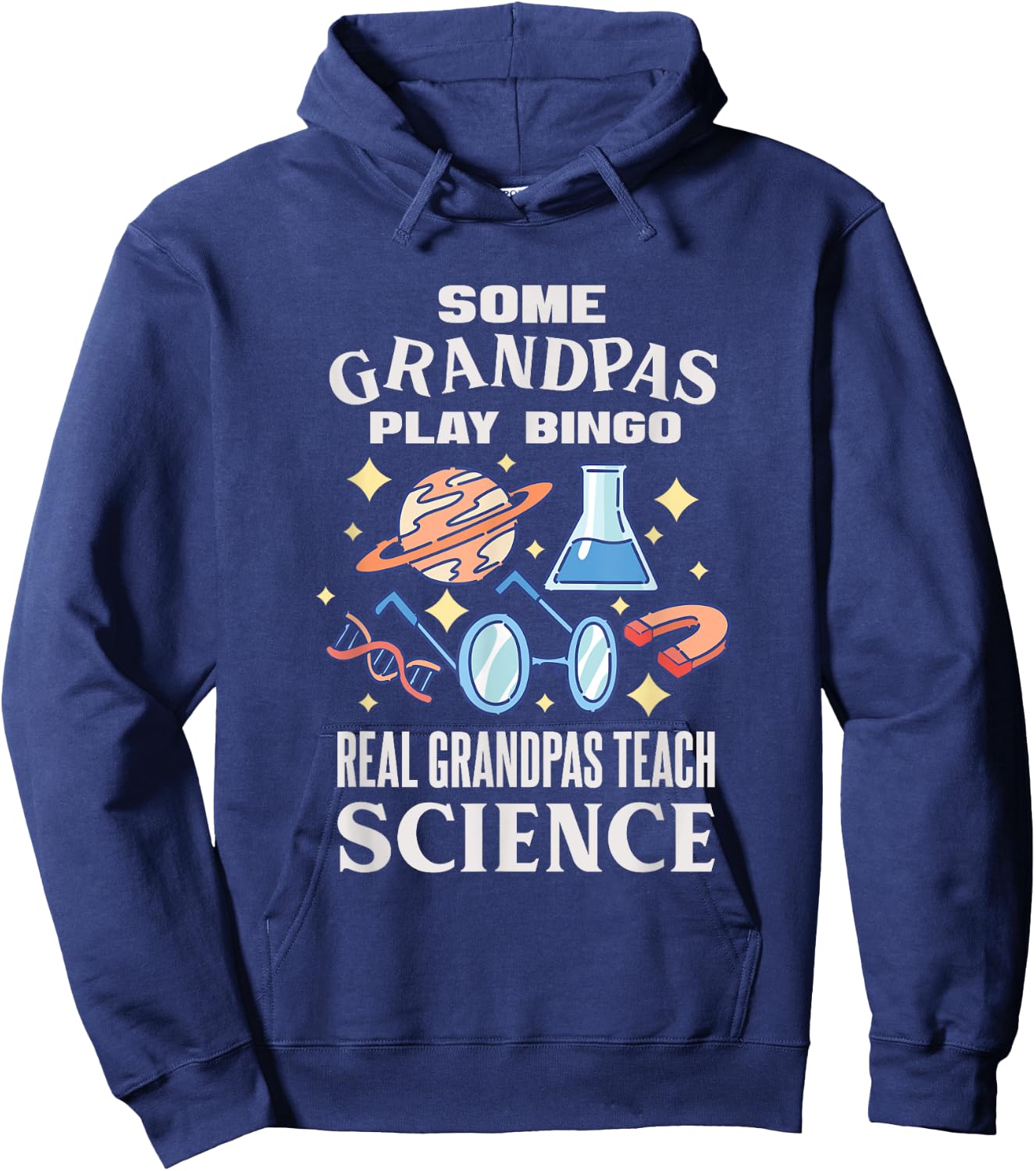 Chemistry Biology Physics Science Grandpa Hoodie - Hoodie | Navy