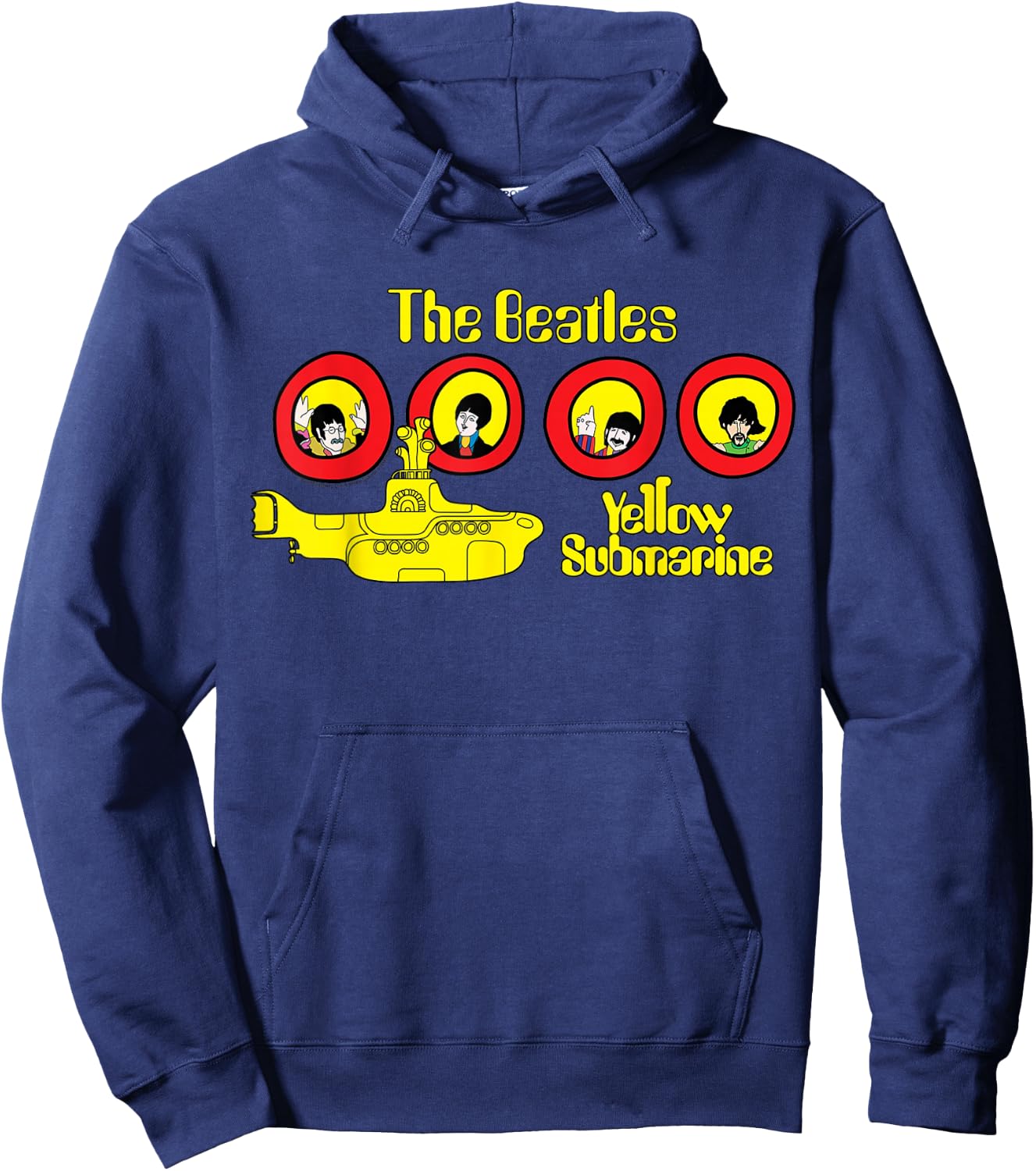 The Beatles Yellow Submarine Windows Hoodie - Hoodie | Navy