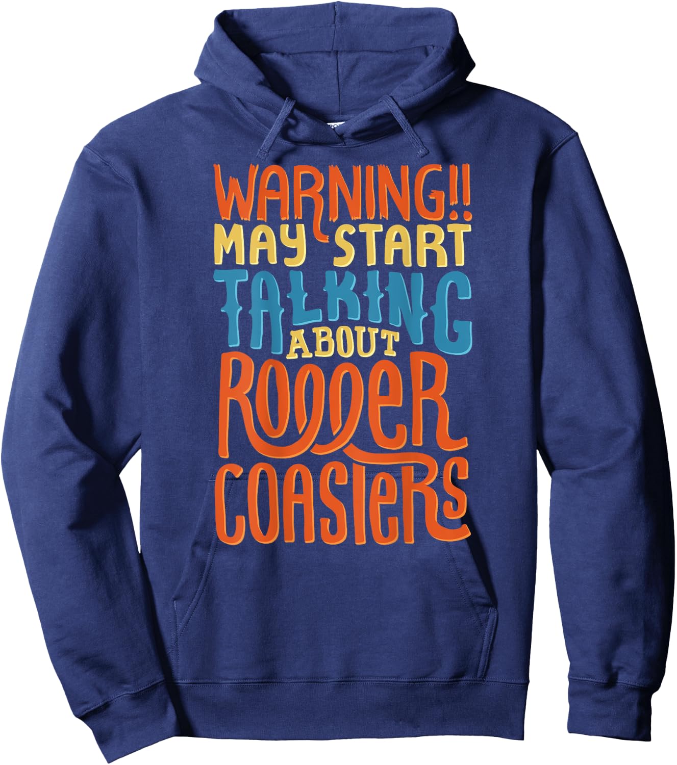 Funny Roller Coasters Fan Shirt, Roller Coaster Hoodie - Hoodie | Navy