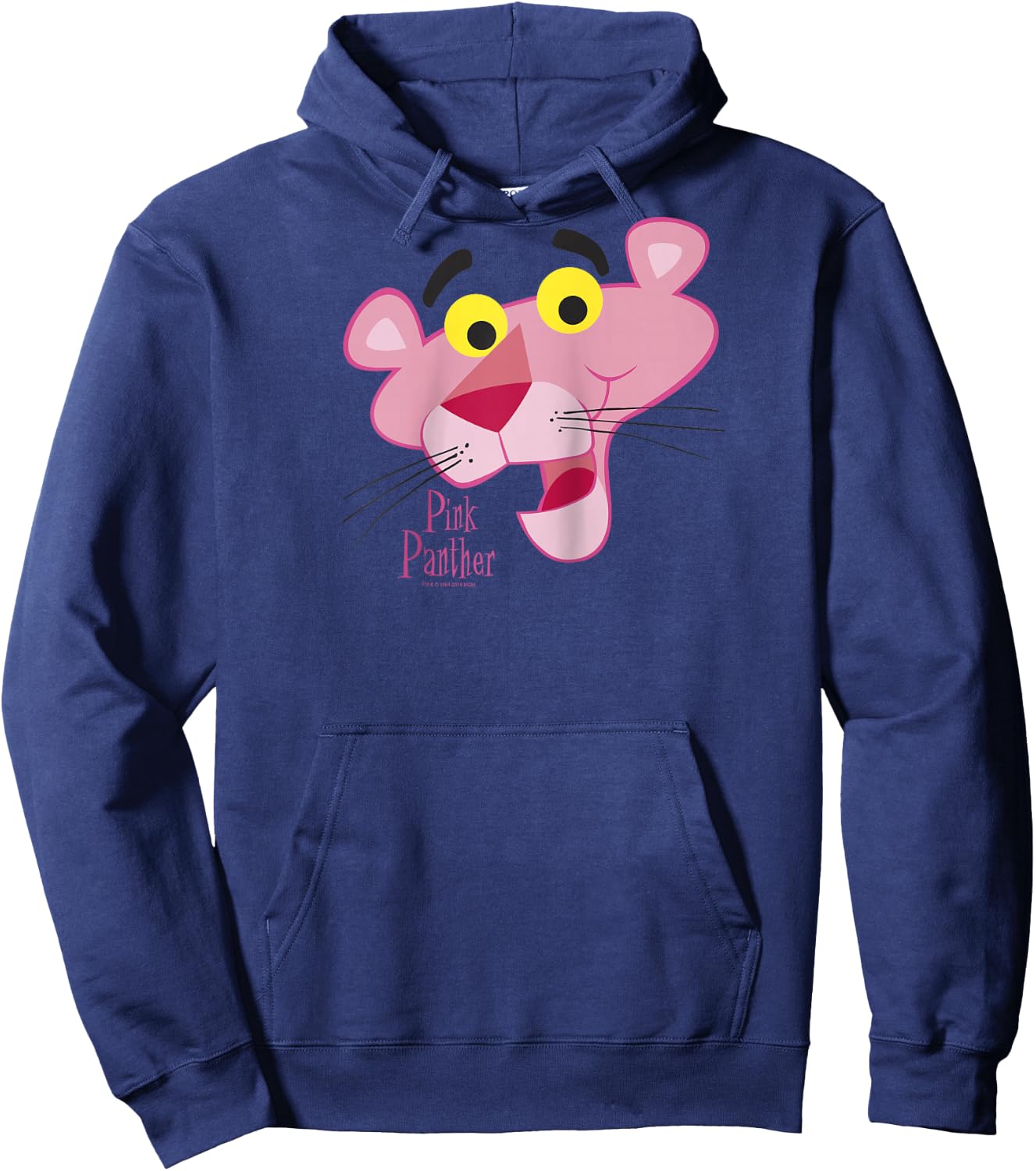 Pink Panther Face Portrait Raglan Baseball Hoodie - Hoodie | Navy