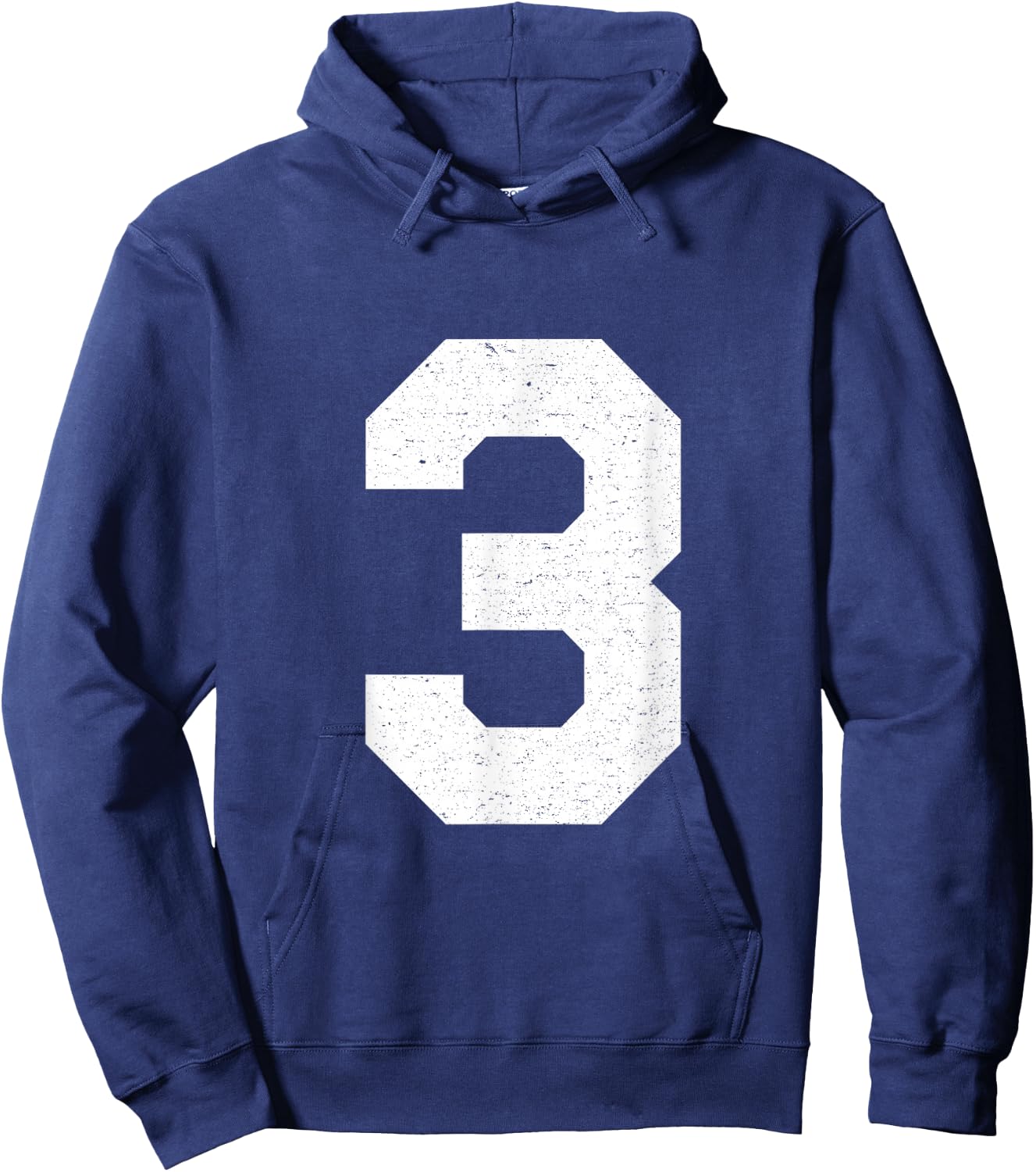 Number #3 Uniform Jersey, 3rd Place, Three Hoodie - Hoodie | Navy