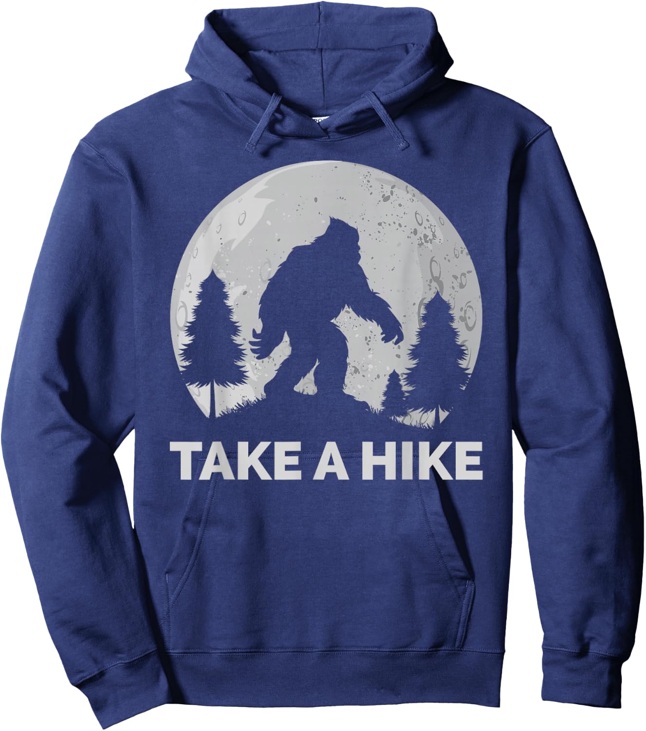 Take a Hike Bigfoot Hiking Hoodie - Hoodie | Navy