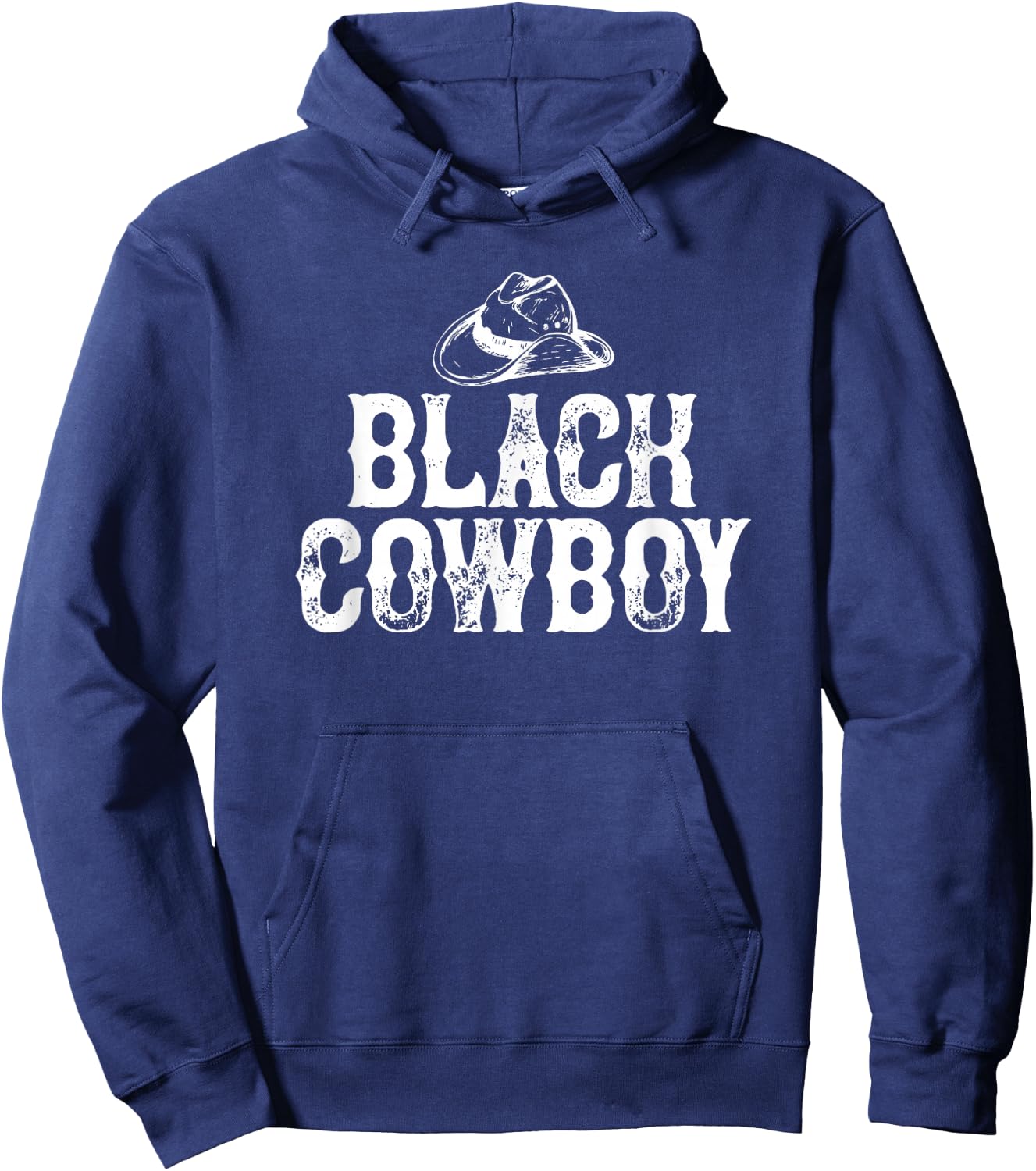 Black Cowboy Vintage Gift Hoodie - Hoodie | Navy