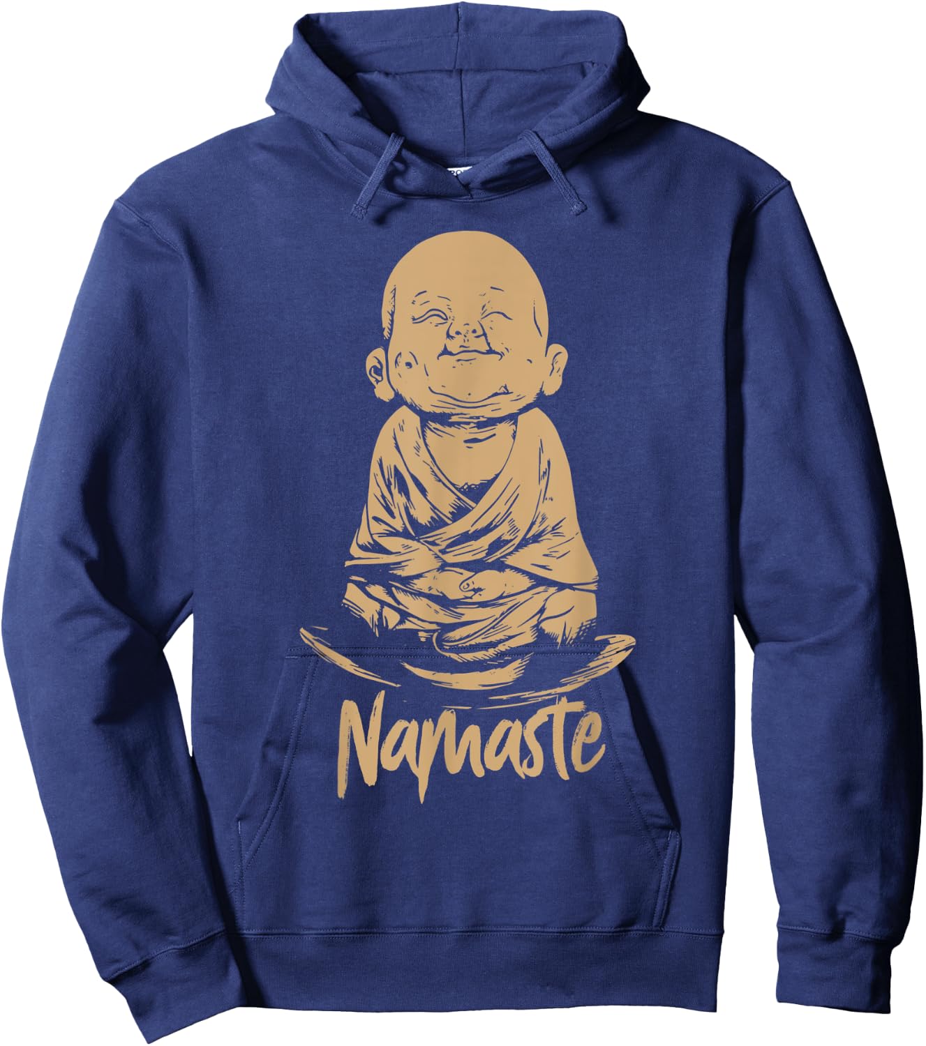 Buddha Namaste Greeting Yoga vibes Om Shirt Hoodie - Hoodie | Navy