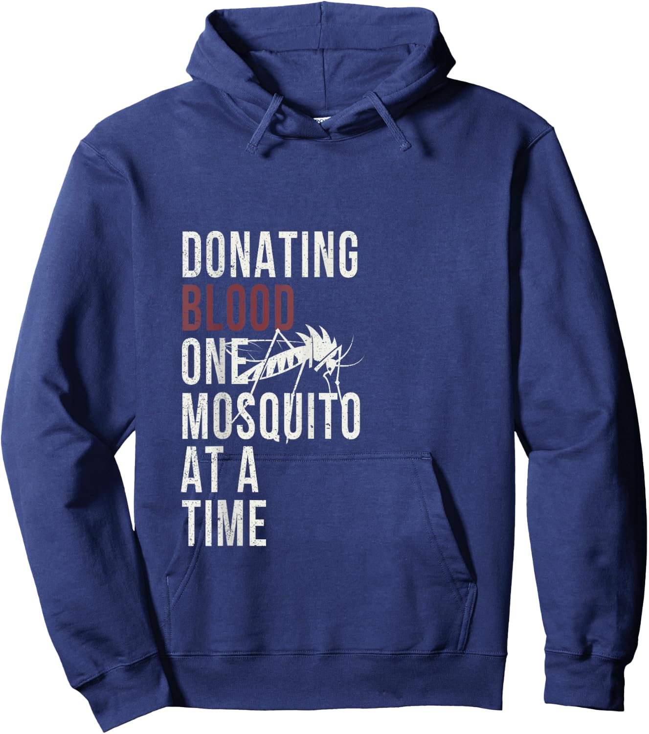 Funny Camping Mosquito Donating Blood T Shirt Hoodie - Hoodie | Navy