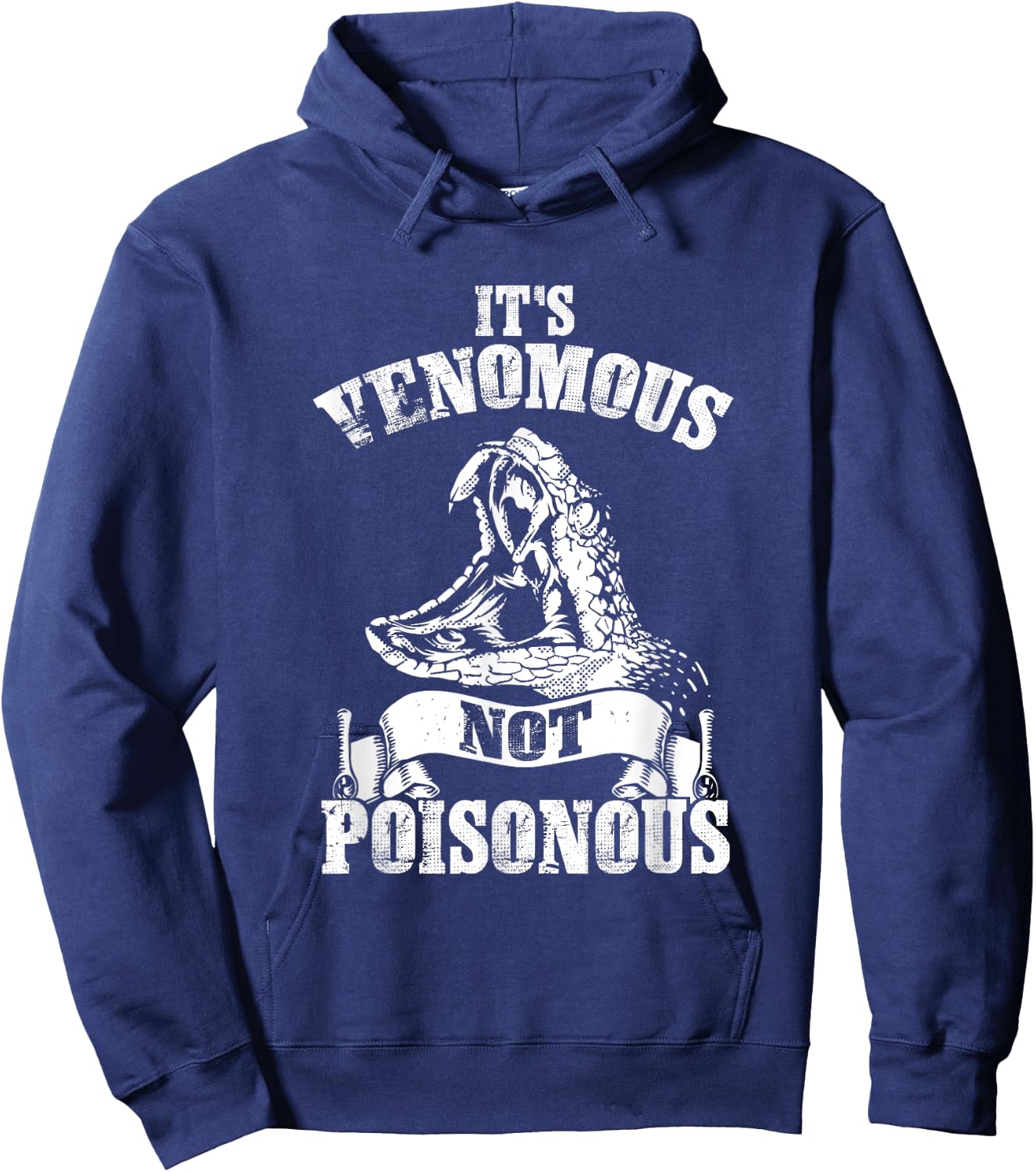 Venomous Not Poisonous Reptile Lover Hoodie - Hoodie | Navy
