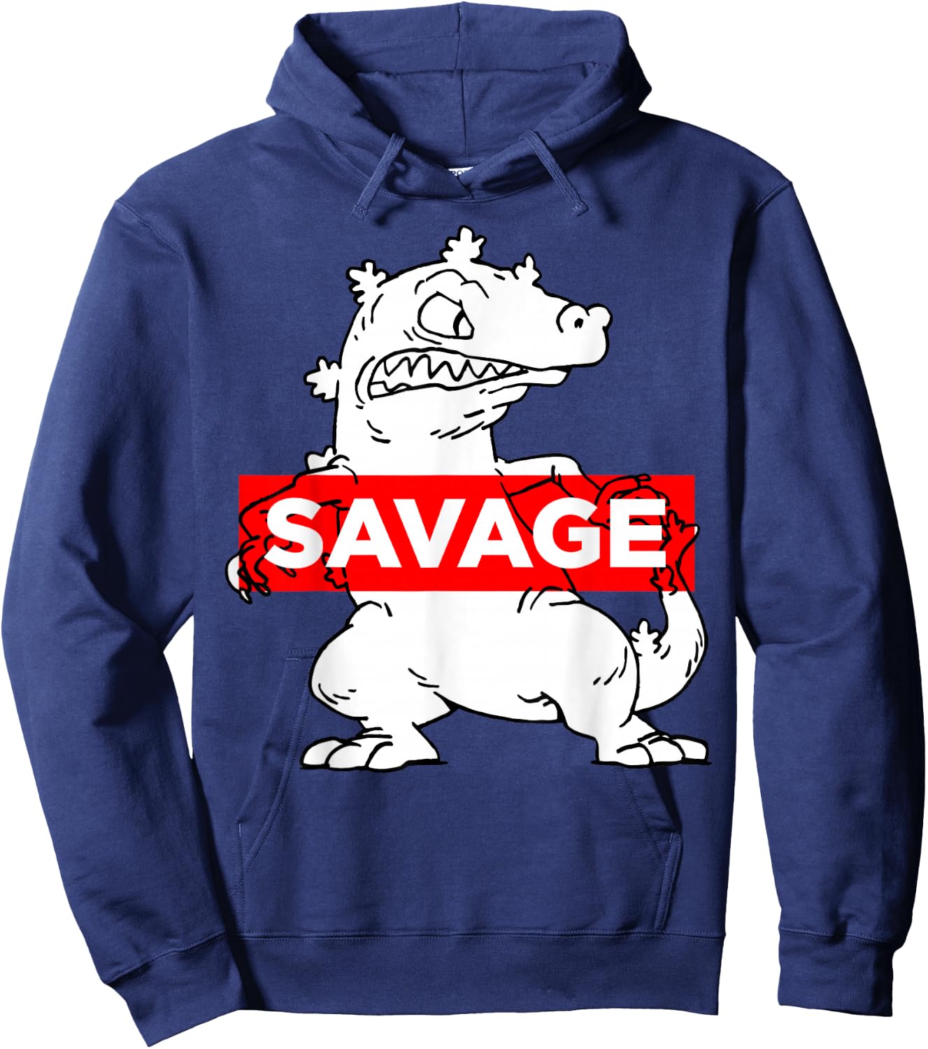 Nickelodeon Reptar Savage Graphic Hoodie - Hoodie | Navy