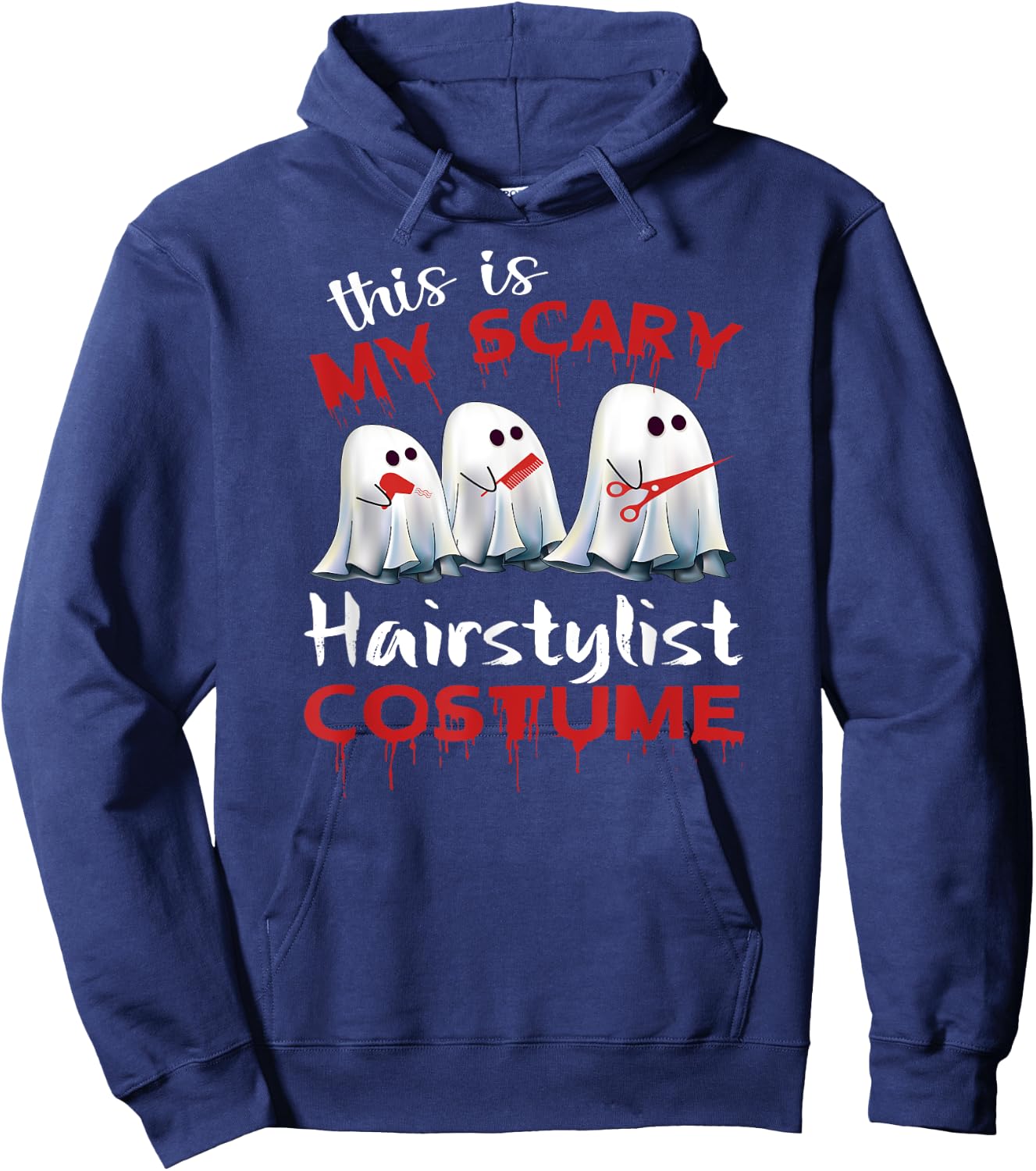 This Is My Scary Hairstylist Costume Halloween Hoodie - Hoodie | Navy