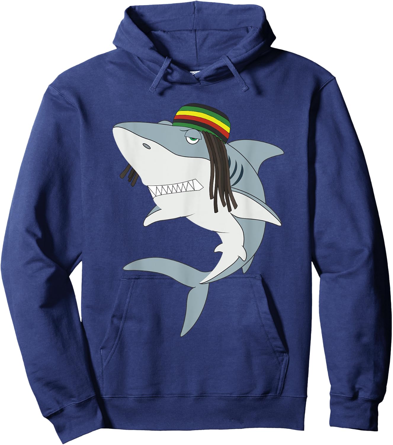 Funny Reggae Shark Reggae Shirt Hoodie - Hoodie | Navy