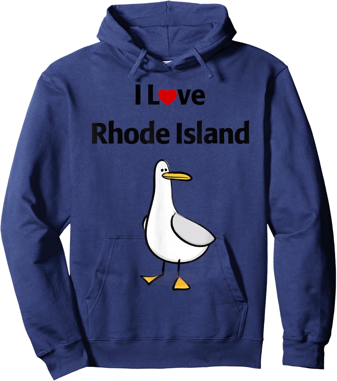 I Love Rhode Island Hoodie - Hoodie | Navy