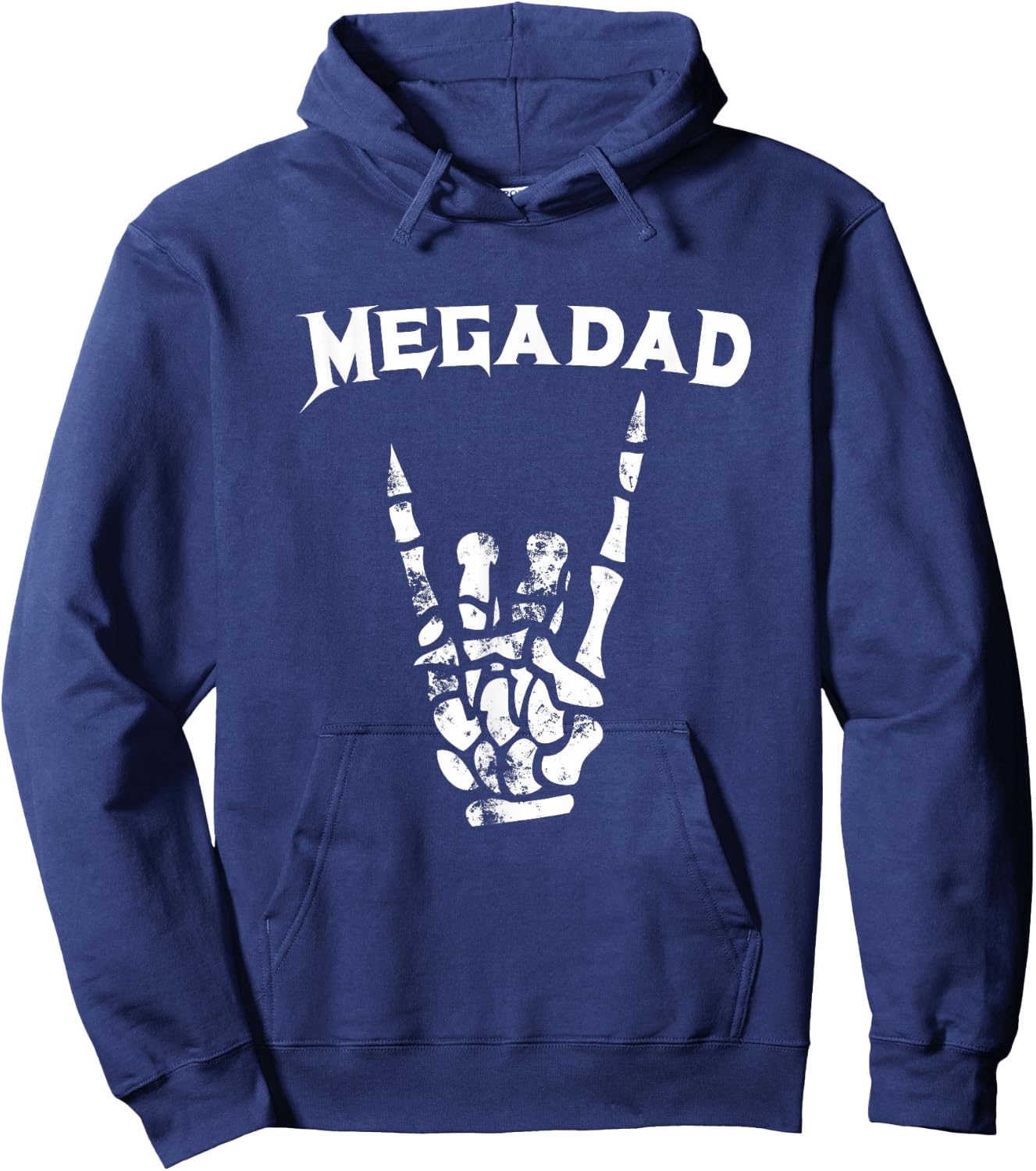 Megadad Rock Heavy Metal Guitar Dad Hoodie - Hoodie | Navy