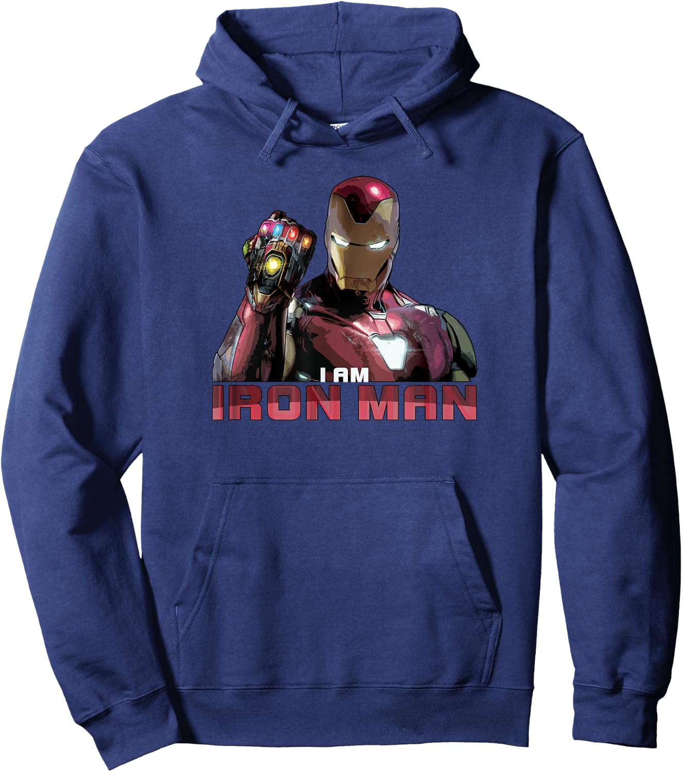 Marvel Avengers: Endgame I am Iron Man Small Hoodie - Hoodie | Navy