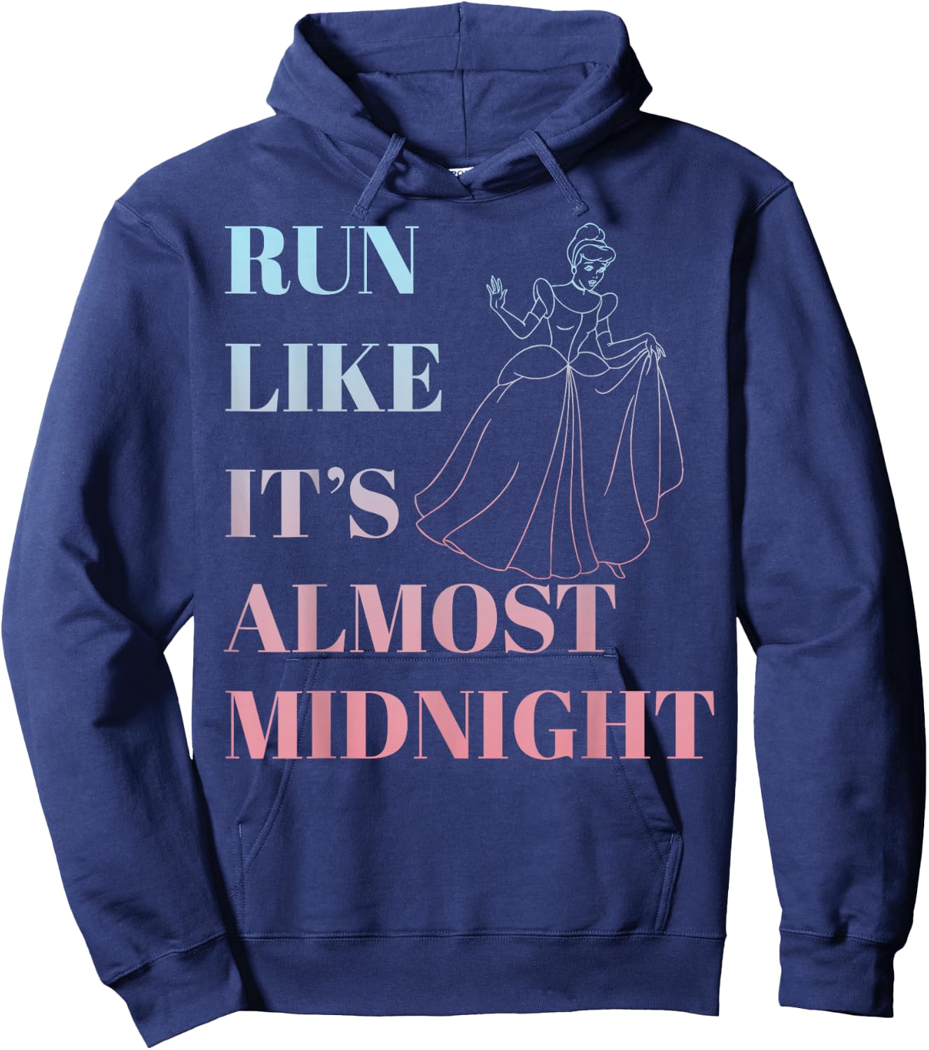 Disney Cinderella Run Like Midnight Ombre Hoodie - Hoodie | Navy