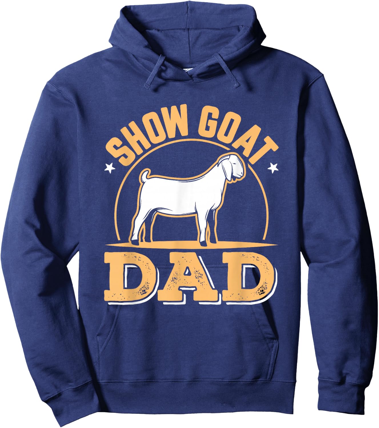 Show Goat Dad Livestock Stock Show Boer Hoodie - Hoodie | Navy