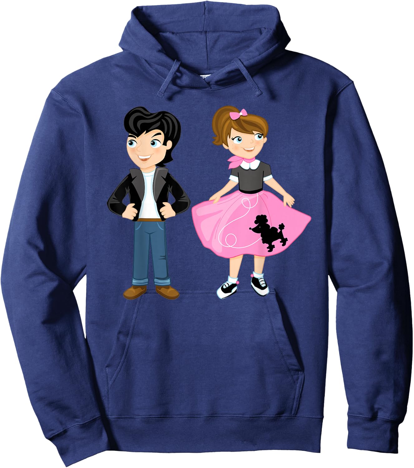 Sock Hop T Shirt Hoodie - Hoodie | Navy