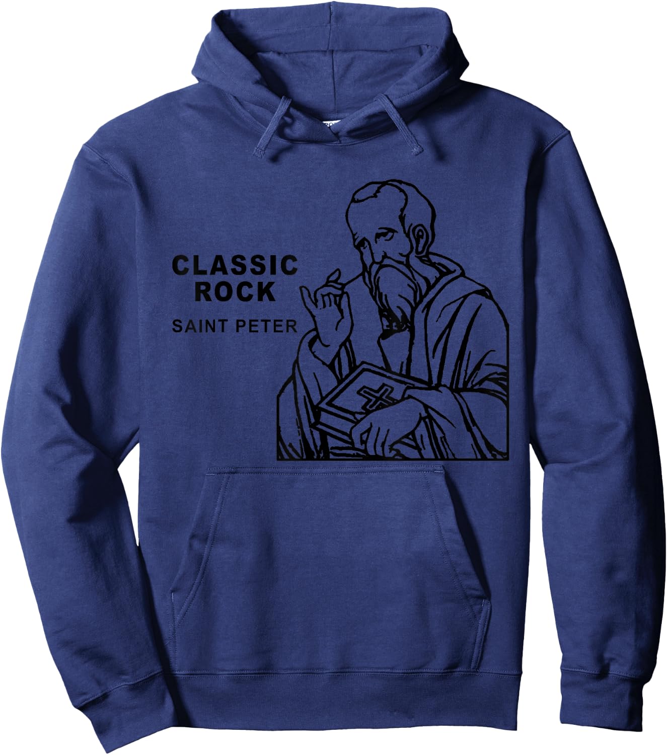 Classic Rock Saint Peter Kingdom Of Heaven Hoodie - Hoodie | Navy