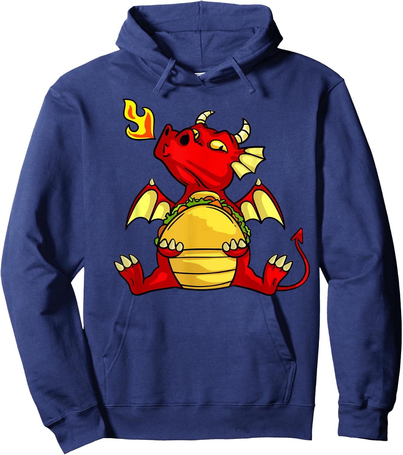 Dragons Tacos Gift Women Men Kids Mexican Love Hoodie - Hoodie | Navy