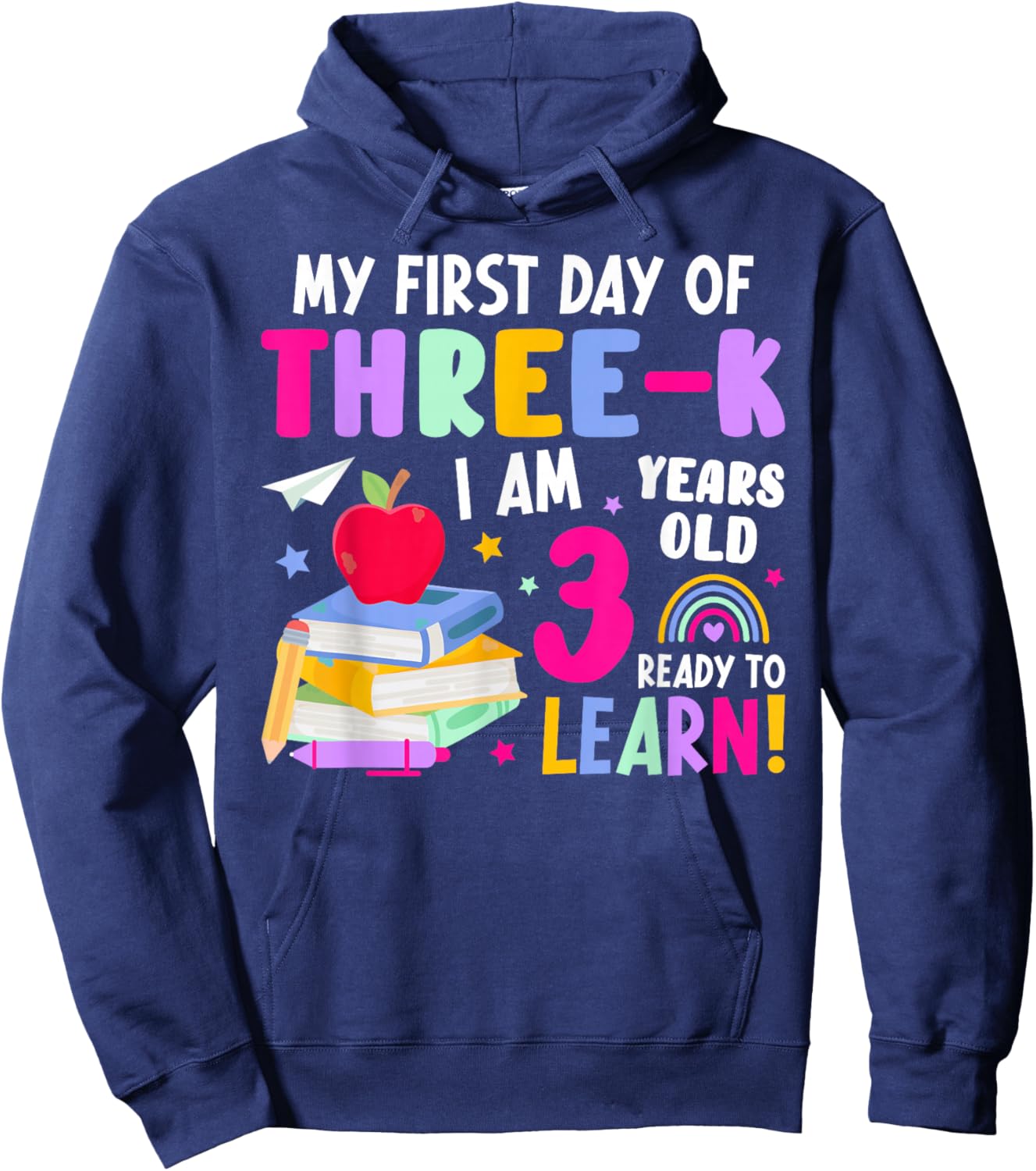 My First Day of Three-K 3K Student 3K Teacher Hoodie - Hoodie | Navy