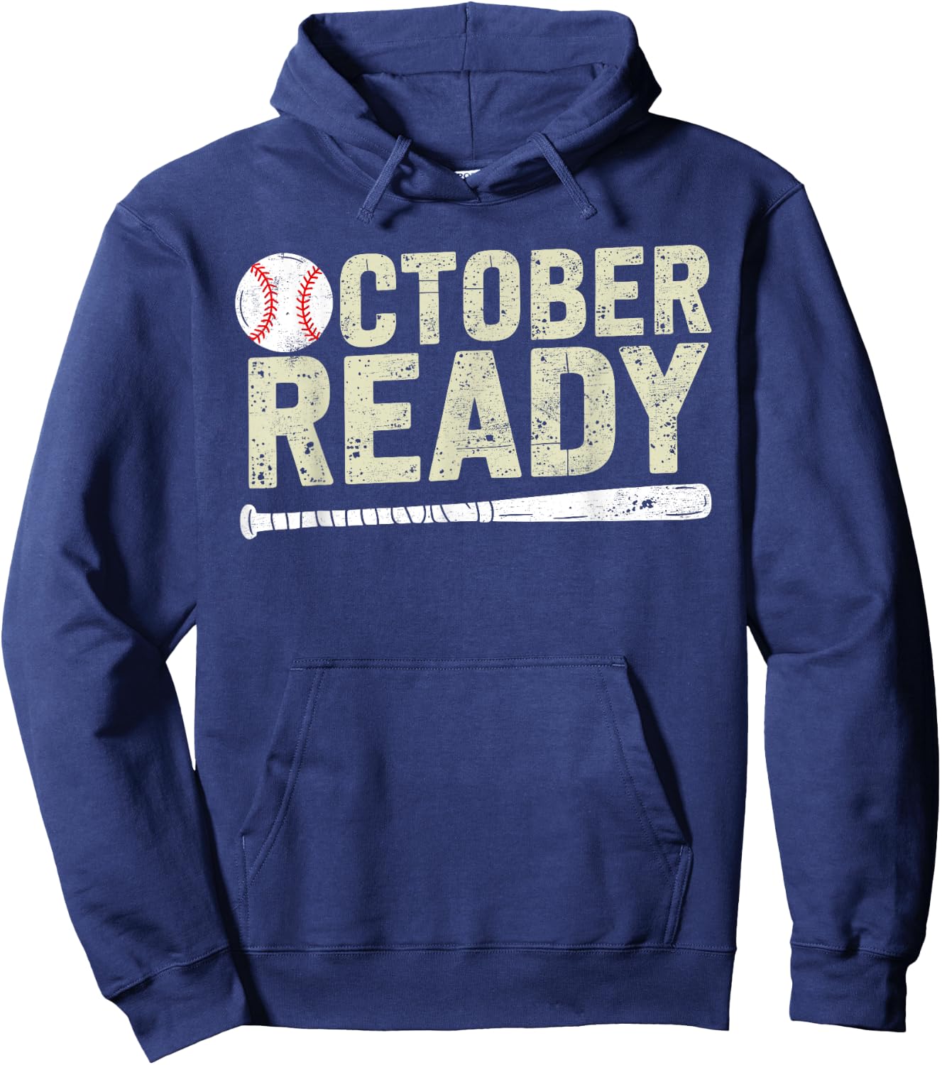 October ready baseball Playoff Hoodie - Hoodie | Navy
