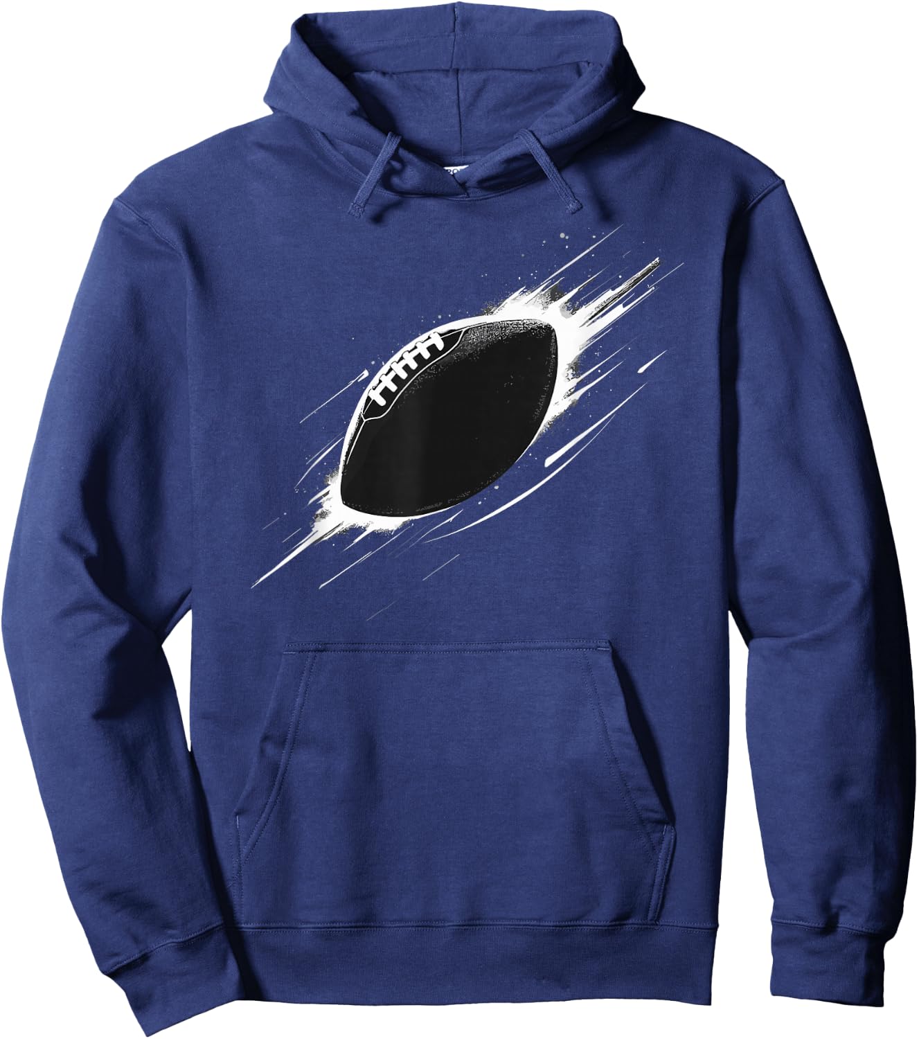 American Football Minimal Football Graphic Hoodie - Hoodie | Navy