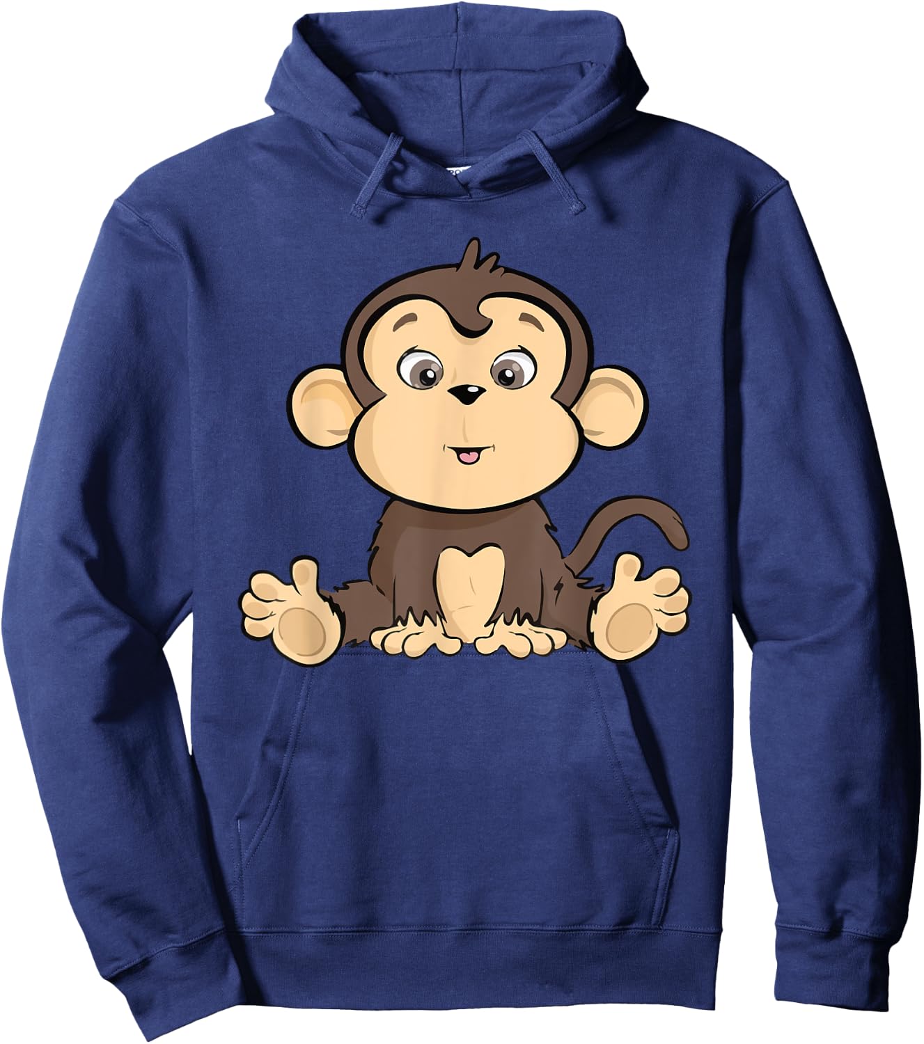 Cute Monkey Hoodie - Hoodie | Navy