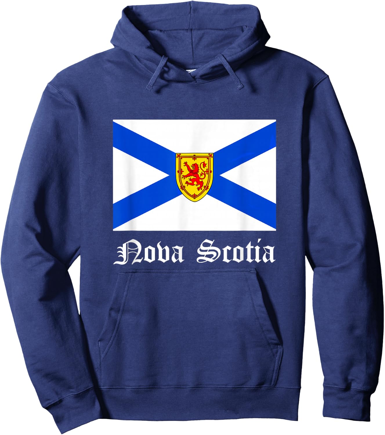 Nova Scotia T Shirt Canada Province Flag Hoodie - Hoodie | Navy
