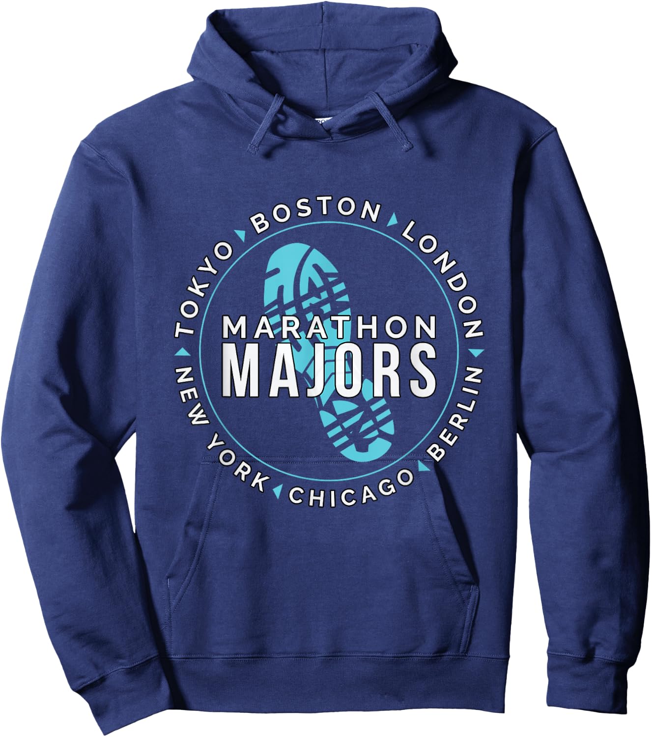 Marathon Majors Runner Finisher 26 Miles Hoodie - Hoodie | Navy