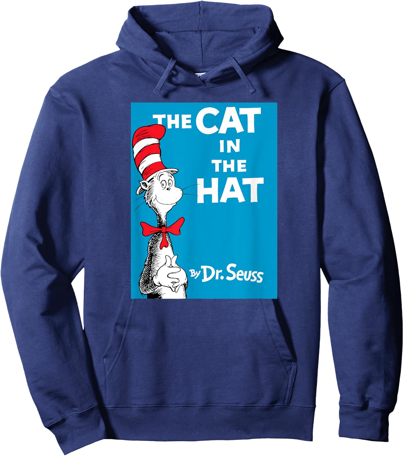 Dr. Seuss The Cat in the Hat Book Cover Hoodie - Hoodie | Navy