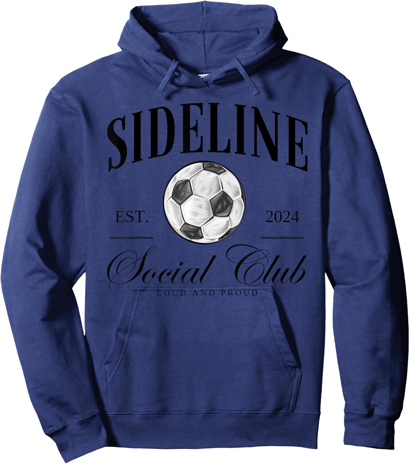 Sideline Social Club Soccer Hoodie - Hoodie | Navy