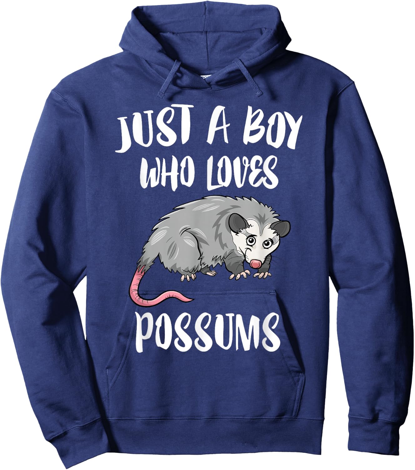 Just A Boy Who Loves Possums Animal Gift Hoodie - Hoodie | Navy