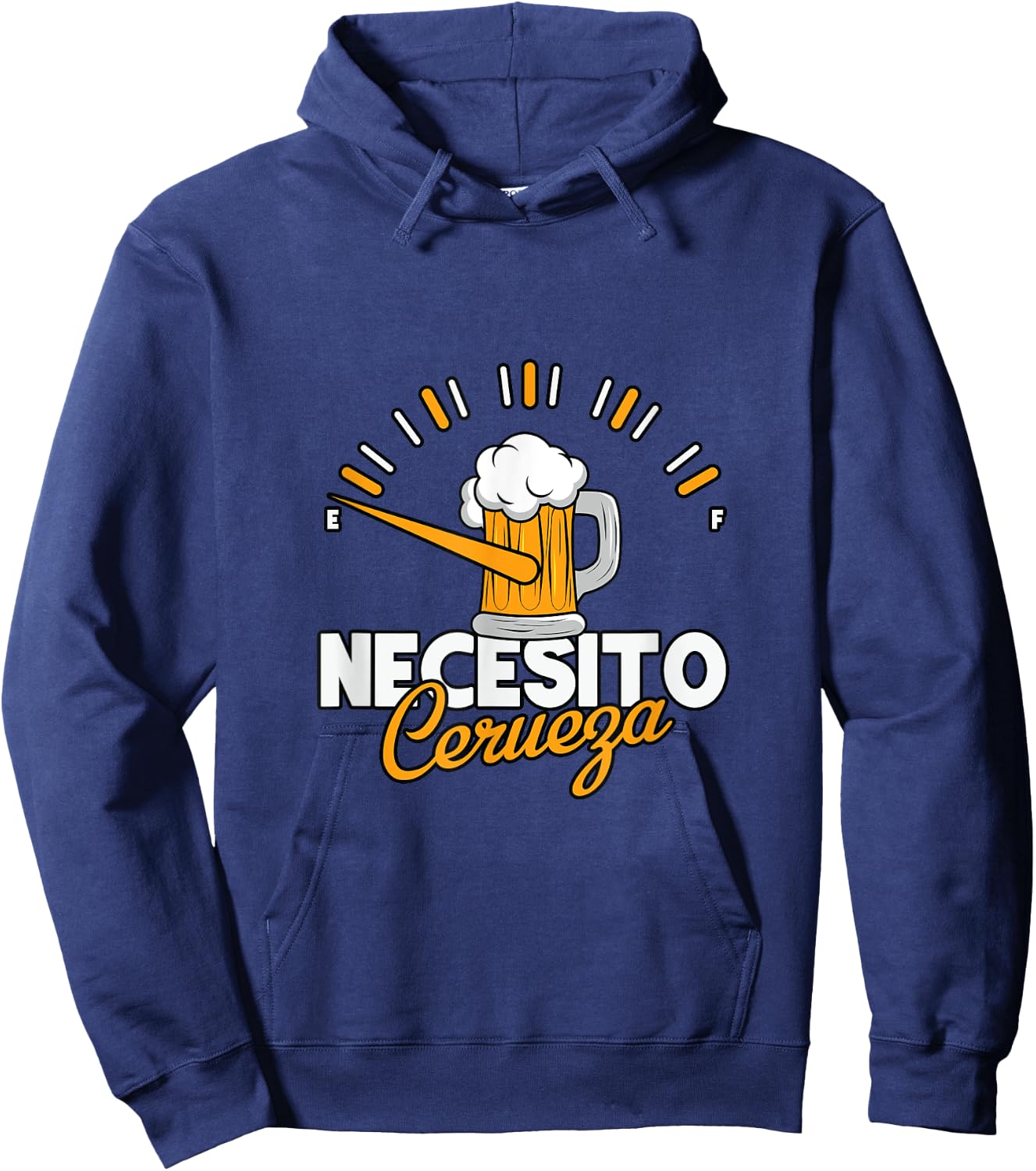 Humorous Necesito Cerveza Beer Lovers Hoodie - Hoodie | Navy
