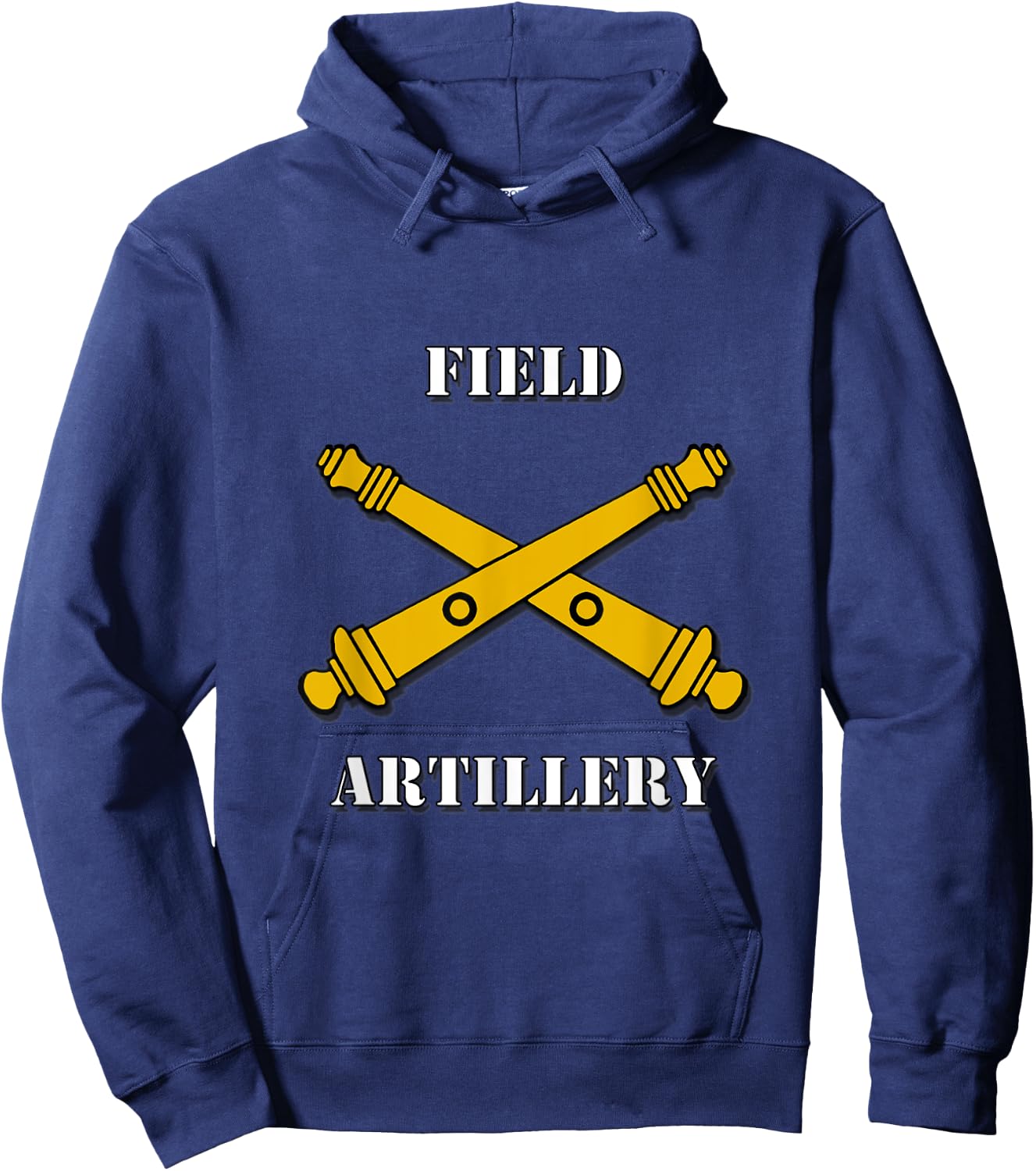 Field Artillery w/Crossed Cannons Shirt Hoodie - Hoodie | Navy