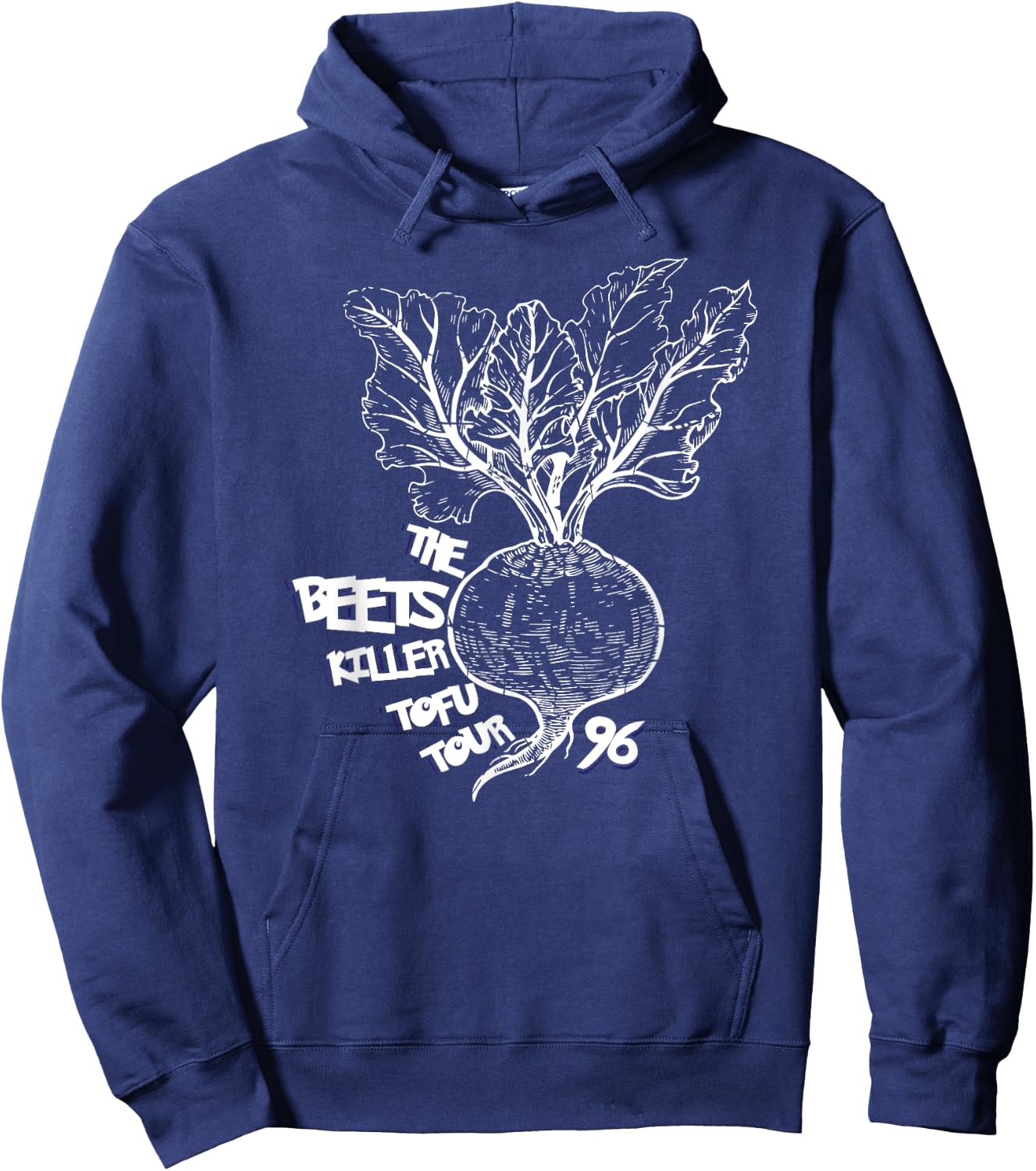 The Beets Killer Tofu Tour Vegan Hoodie - Hoodie | Navy