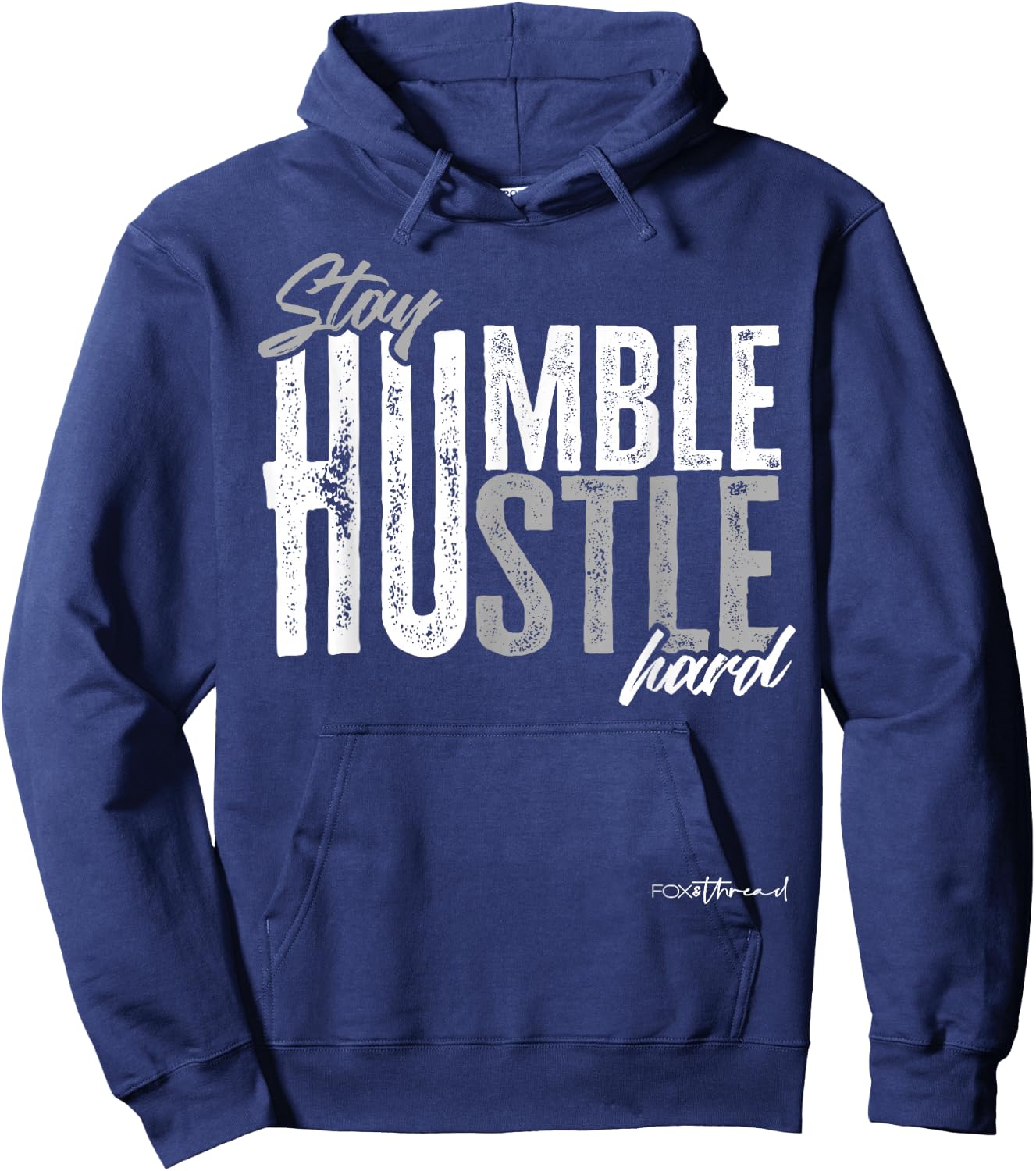 Stay Humble Hustle Hard Hoodie - Hoodie | Navy