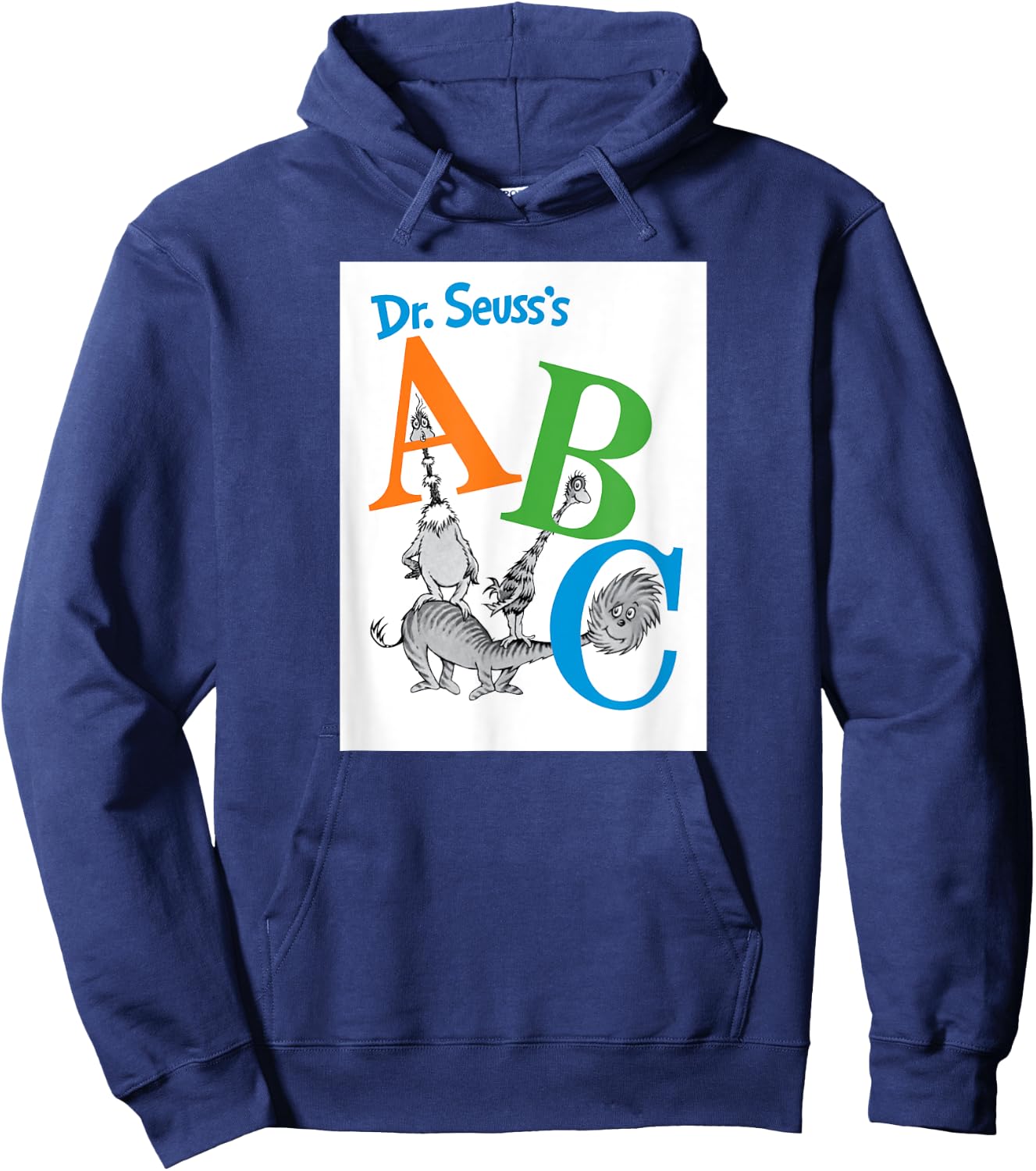 Dr. Seuss ABC Book Cover Hoodie - Hoodie | Navy