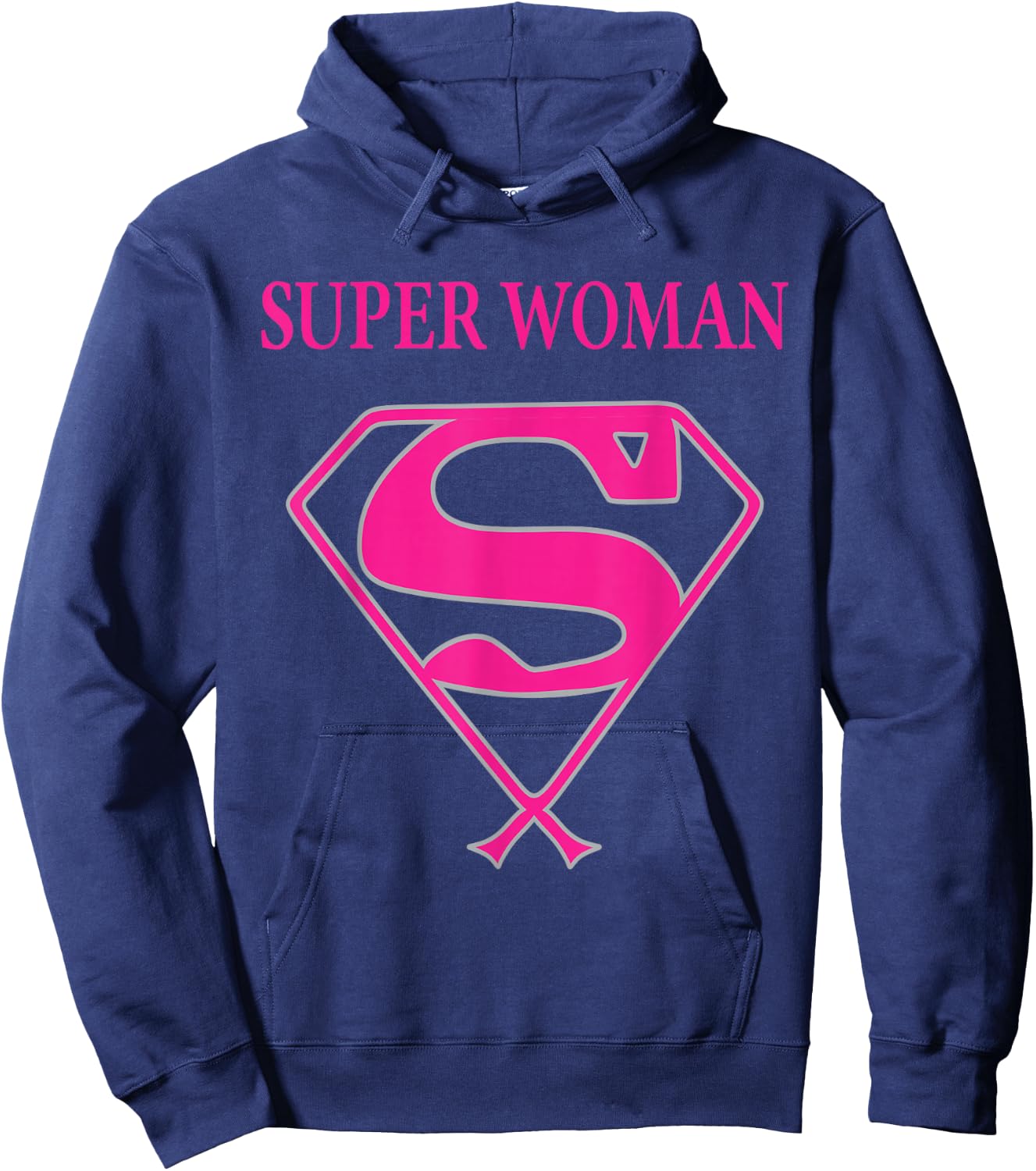 Super Woman (Breast Cancer Awareness) Hoodie - Hoodie | Navy