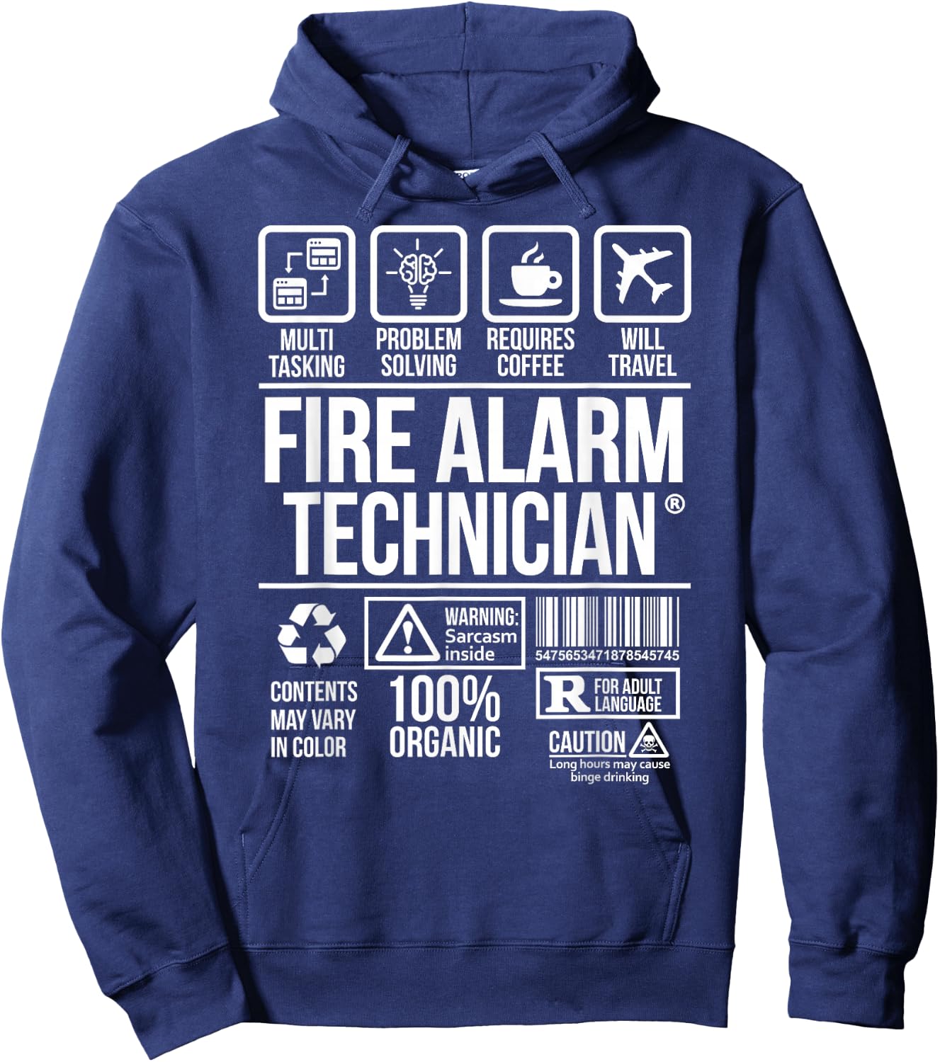 Fire Alarm Technician | Job Profession | #DW Hoodie - Hoodie | Navy