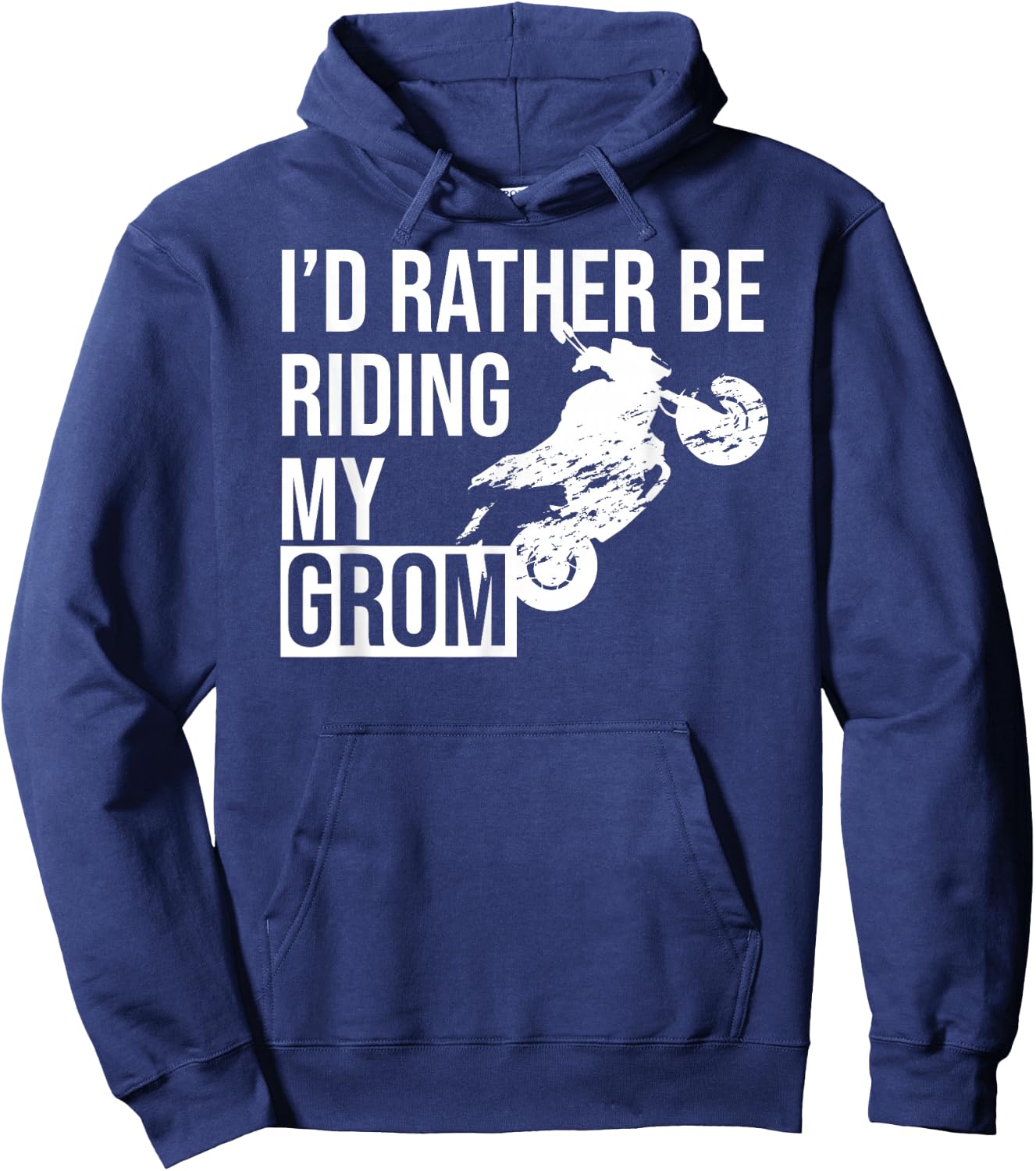 I'd Rather Be Riding My Grom Hoodie - Hoodie | Navy