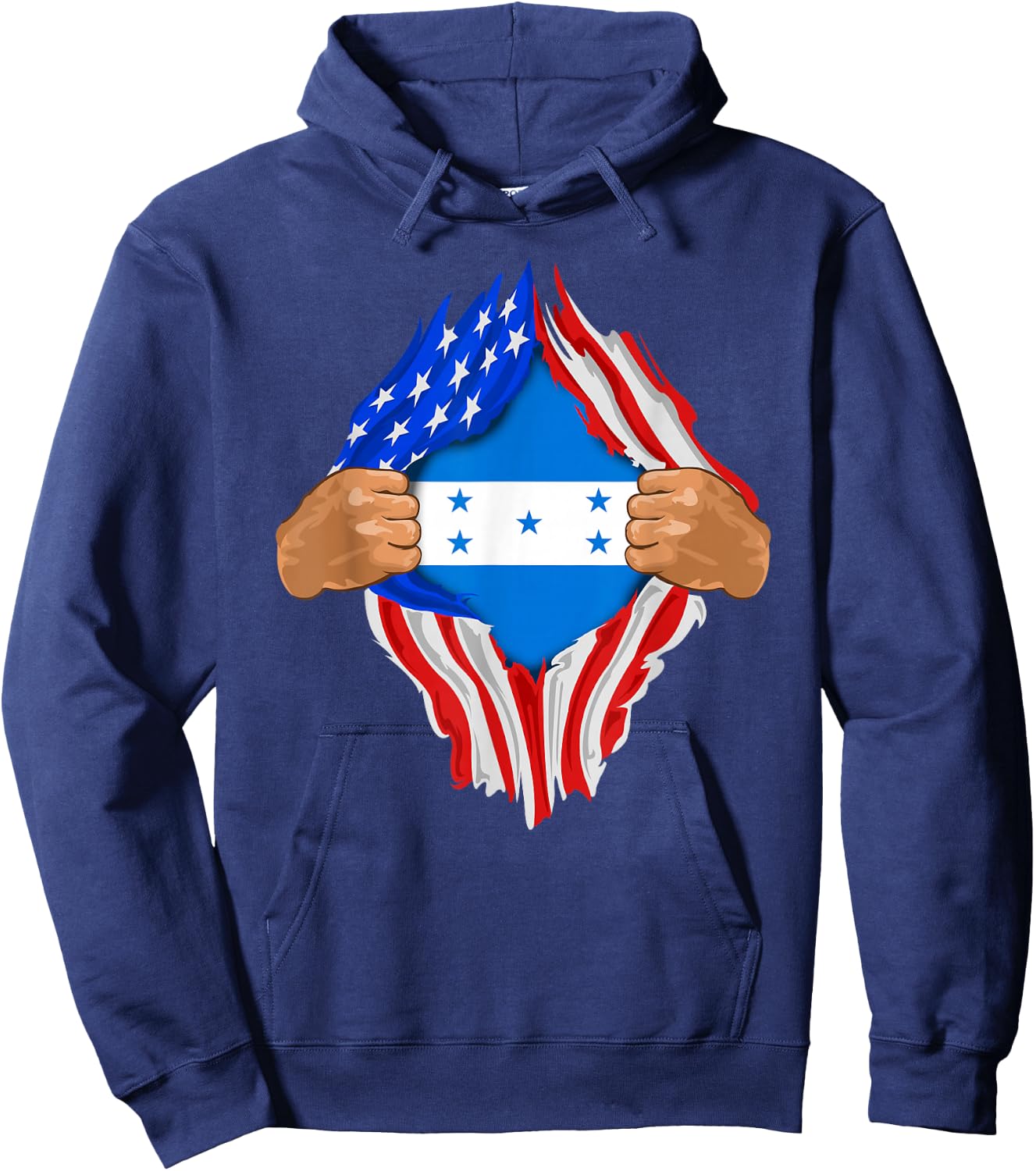 Honduran Blood Inside Me | Honduras Flag Gift Hoodie - Hoodie | Navy