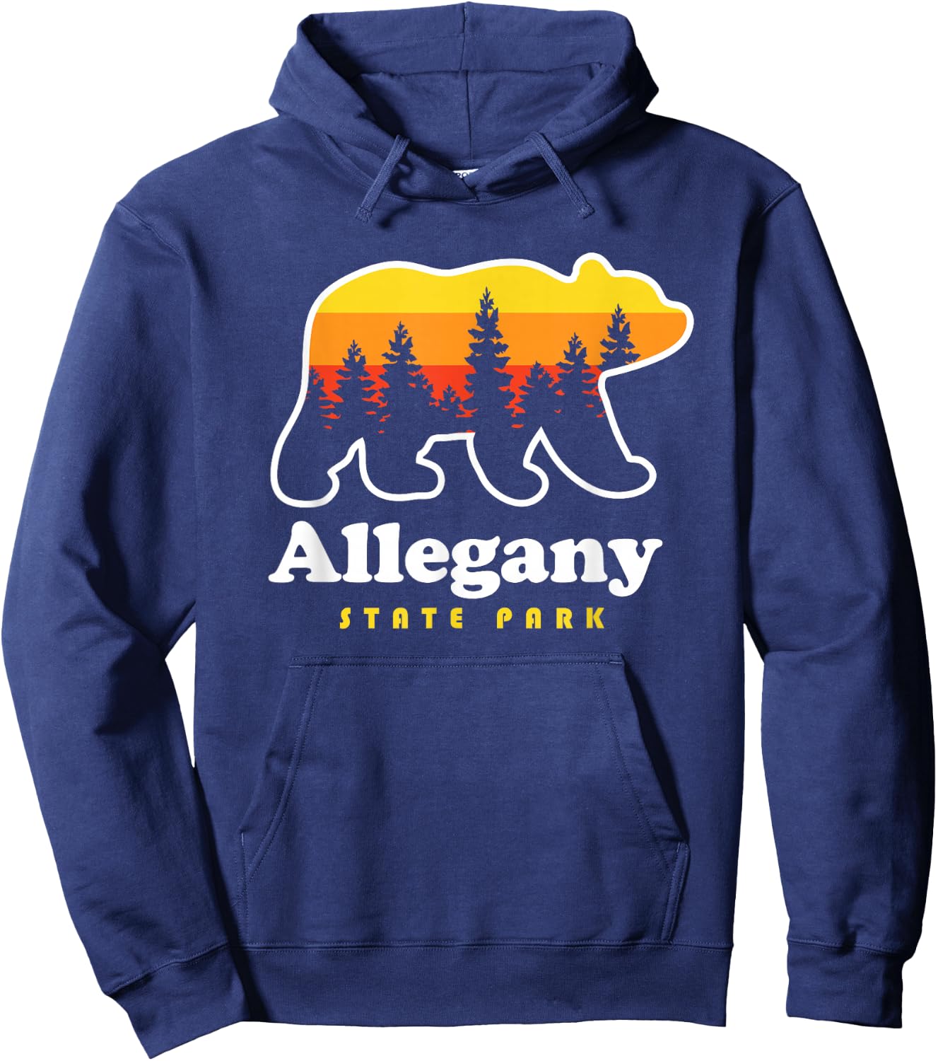 Allegany State Park New York Salamanca NY Hoodie - Hoodie | Navy